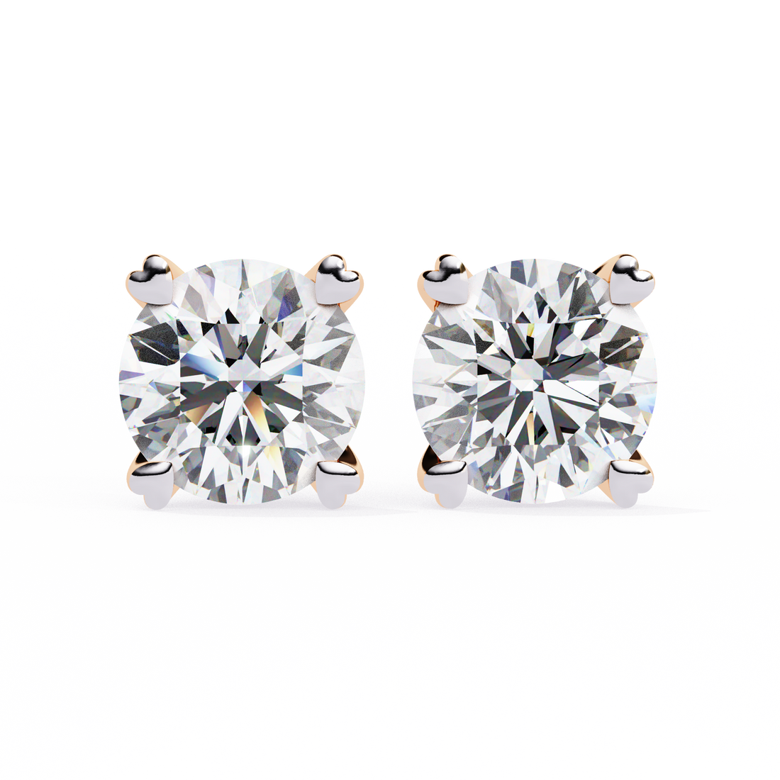Unique 18K GOLD EARRING WITH LAB-GROWN DIAMOND.