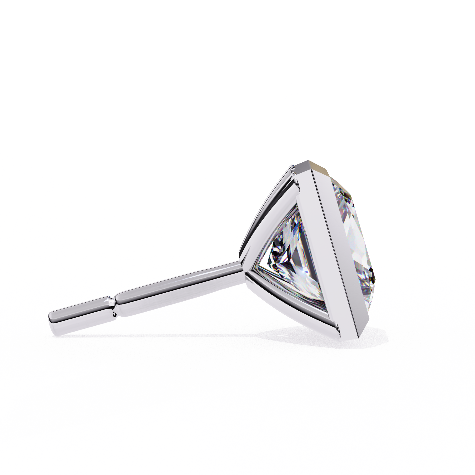 Unique 18K GOLD EARRING WITH LAB-GROWN DIAMOND.