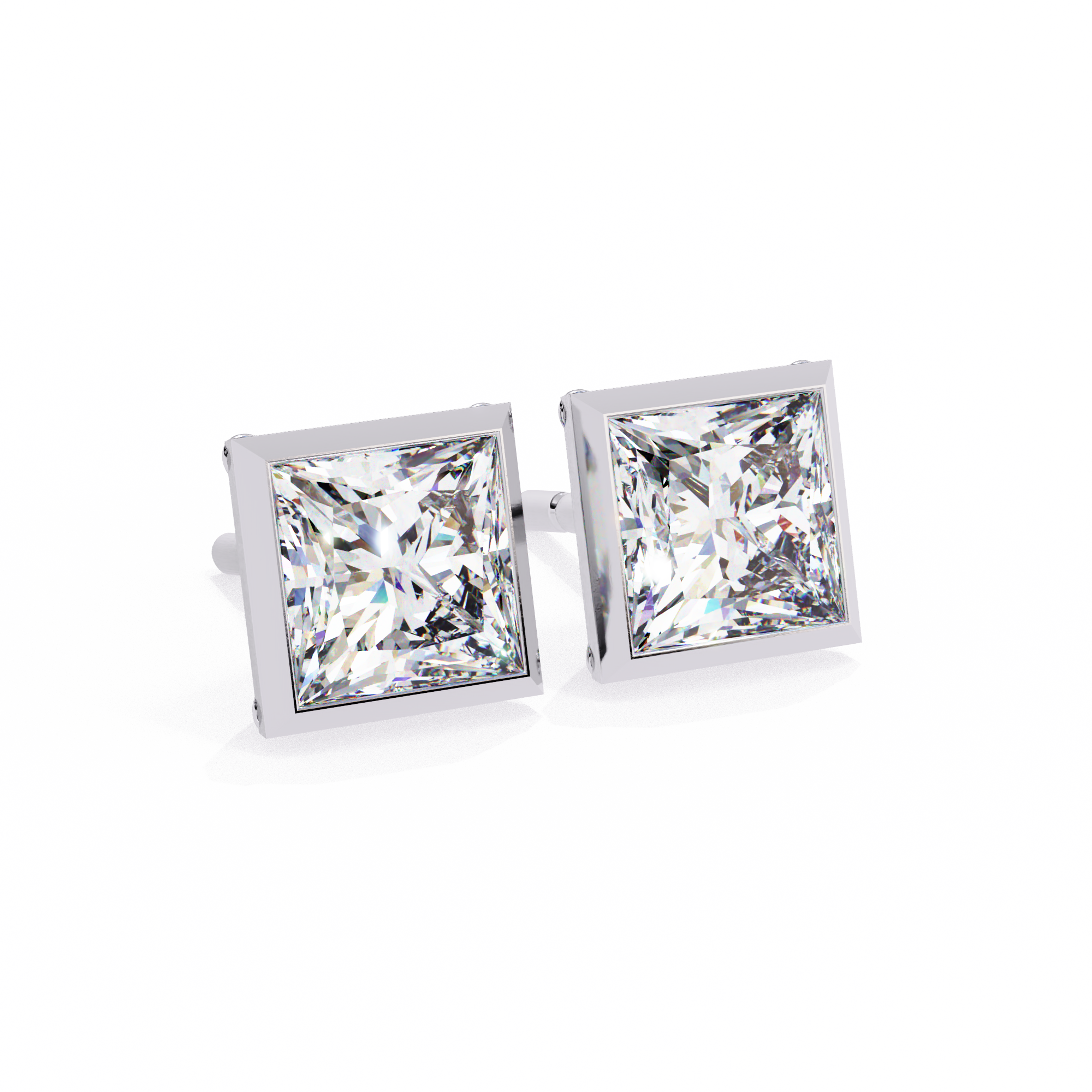 Unique 18K GOLD EARRING WITH LAB-GROWN DIAMOND.