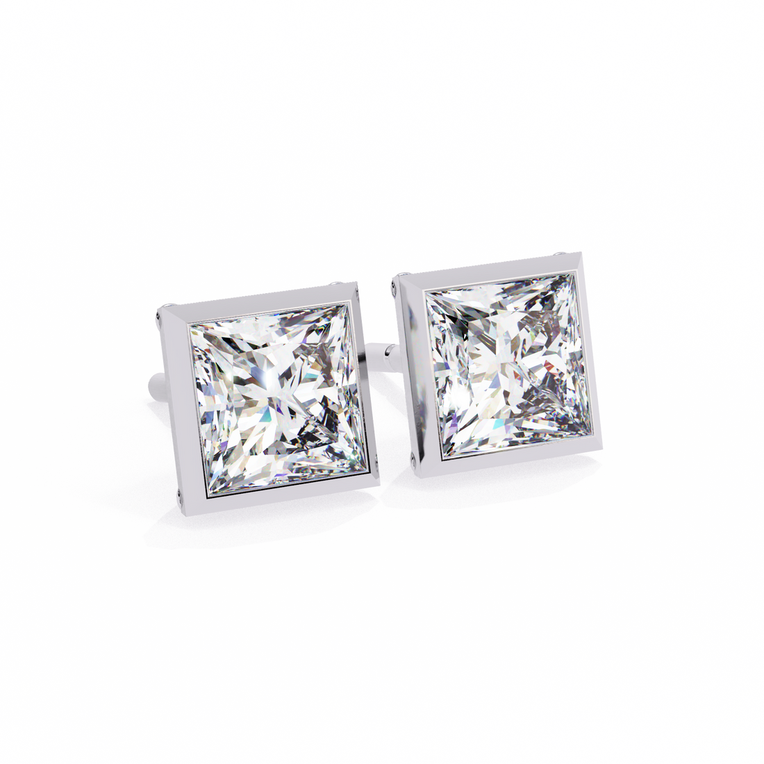 Unique 18K GOLD EARRING WITH LAB-GROWN DIAMOND.