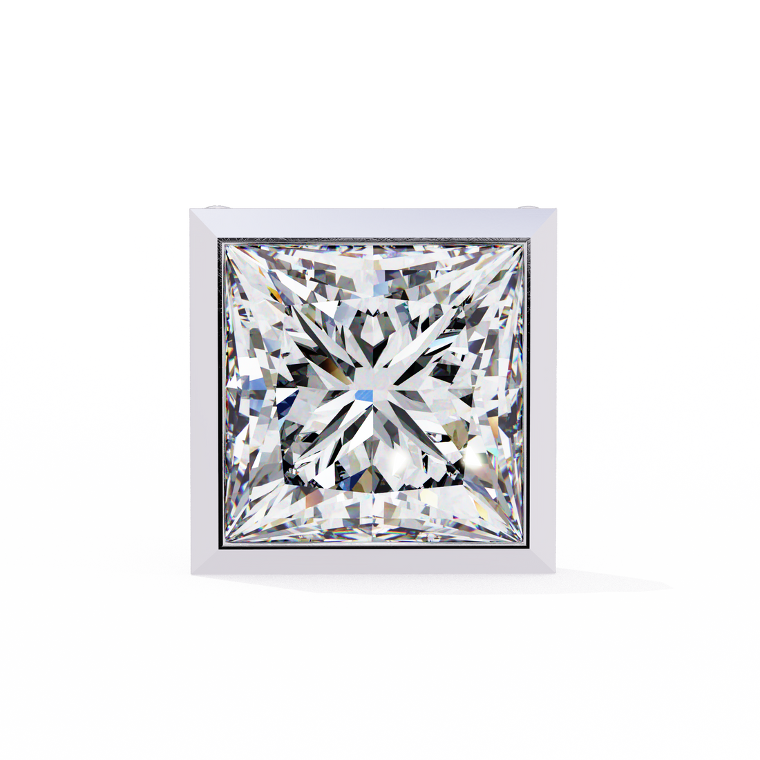 Unique 18K GOLD EARRING WITH LAB-GROWN DIAMOND.
