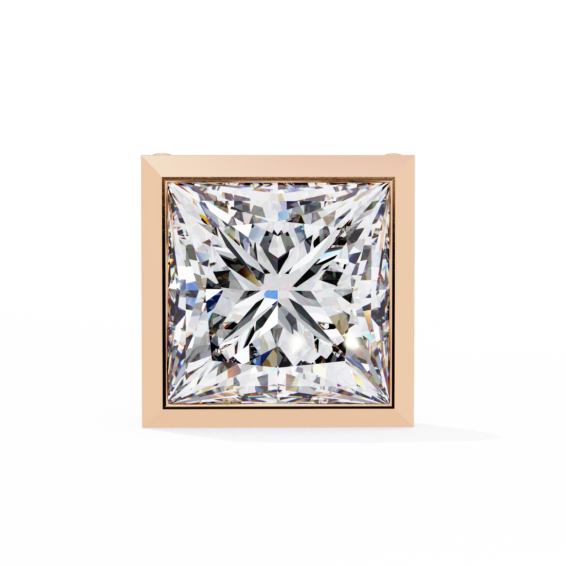 Unique 18K GOLD EARRING WITH LAB-GROWN DIAMOND.