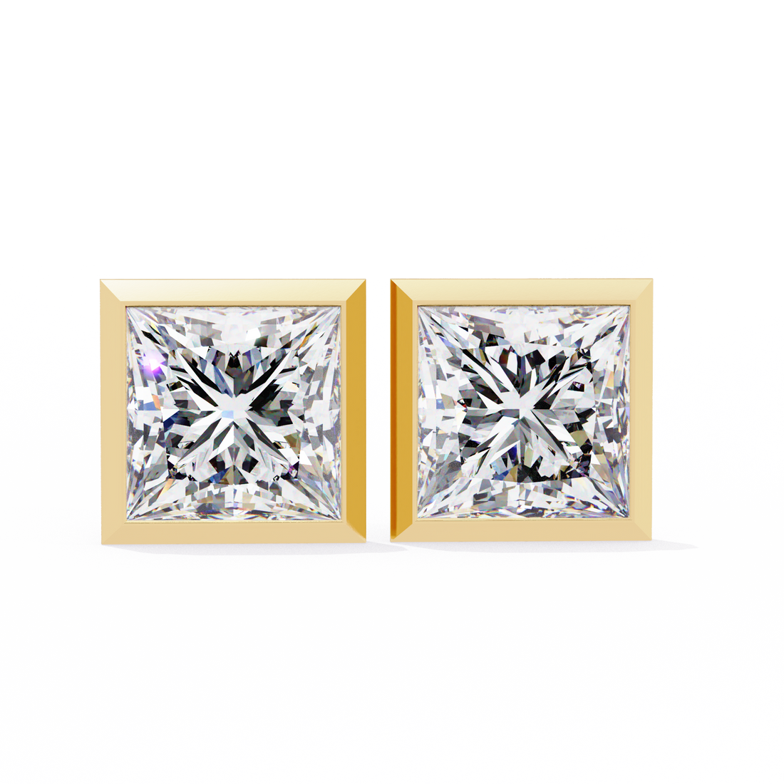 Unique 18K GOLD EARRING WITH LAB-GROWN DIAMOND.