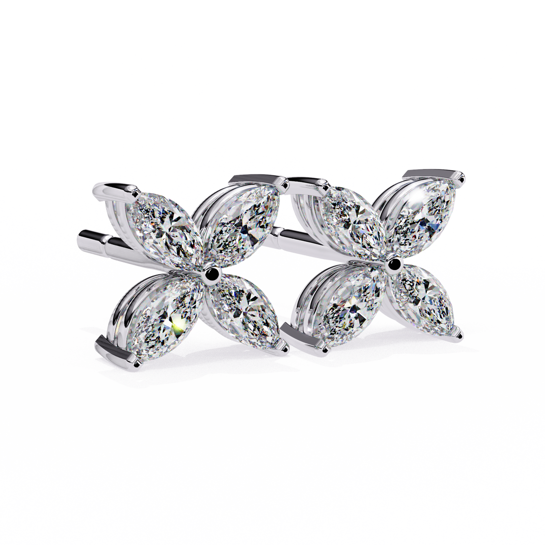 Unique 18K GOLD EARRING WITH LAB-GROWN DIAMOND.