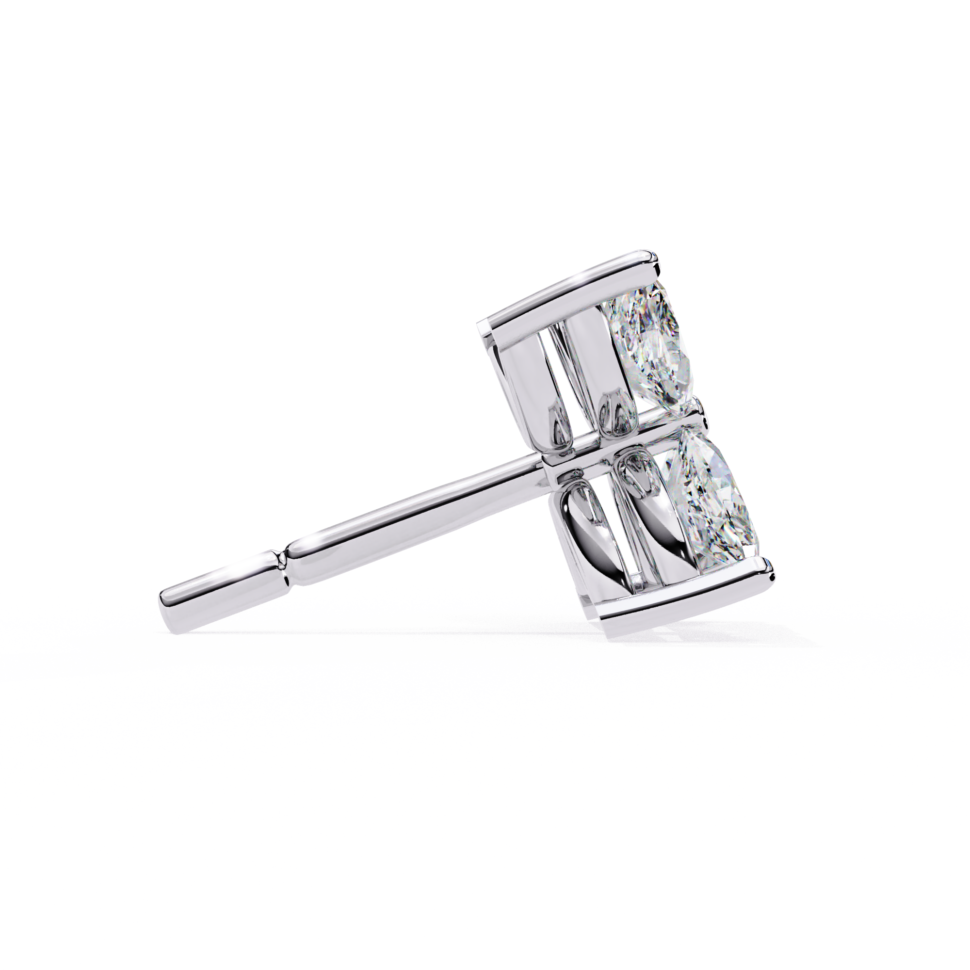 Unique 18K GOLD EARRING WITH LAB-GROWN DIAMOND.