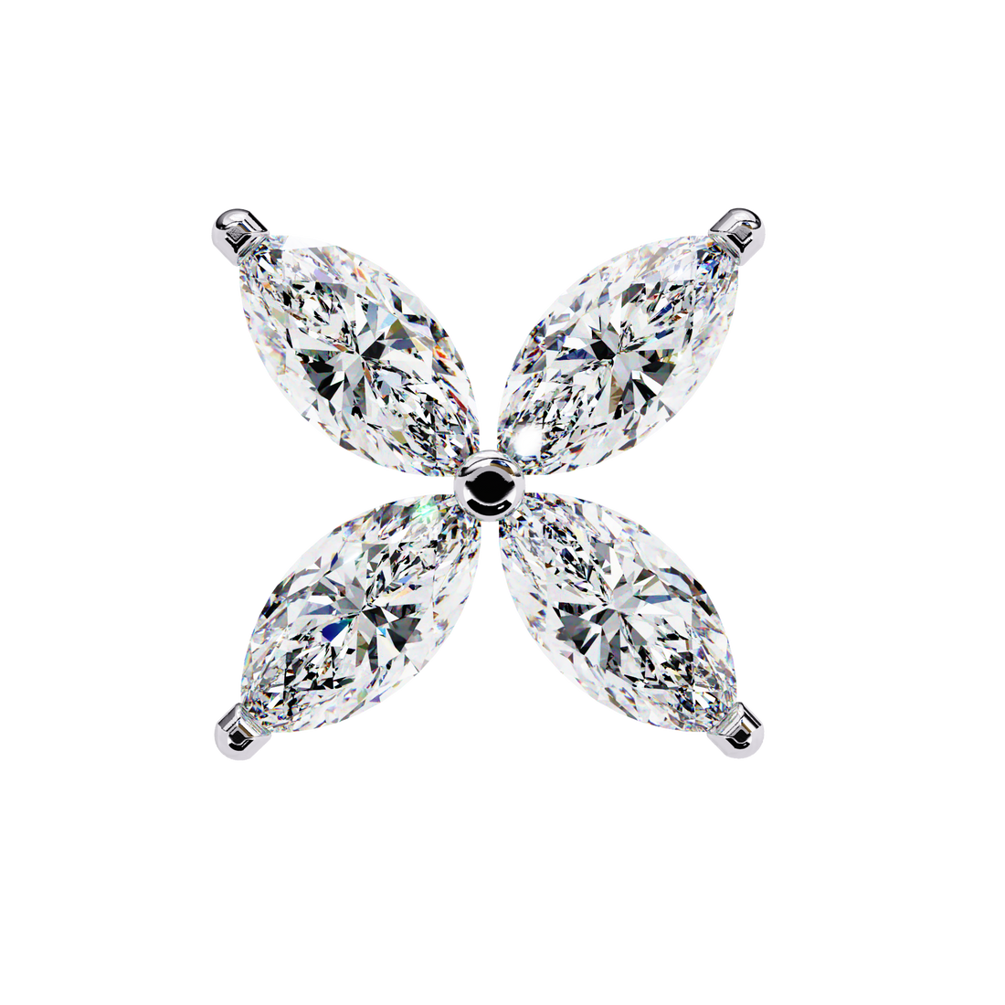 Unique 18K GOLD EARRING WITH LAB-GROWN DIAMOND.