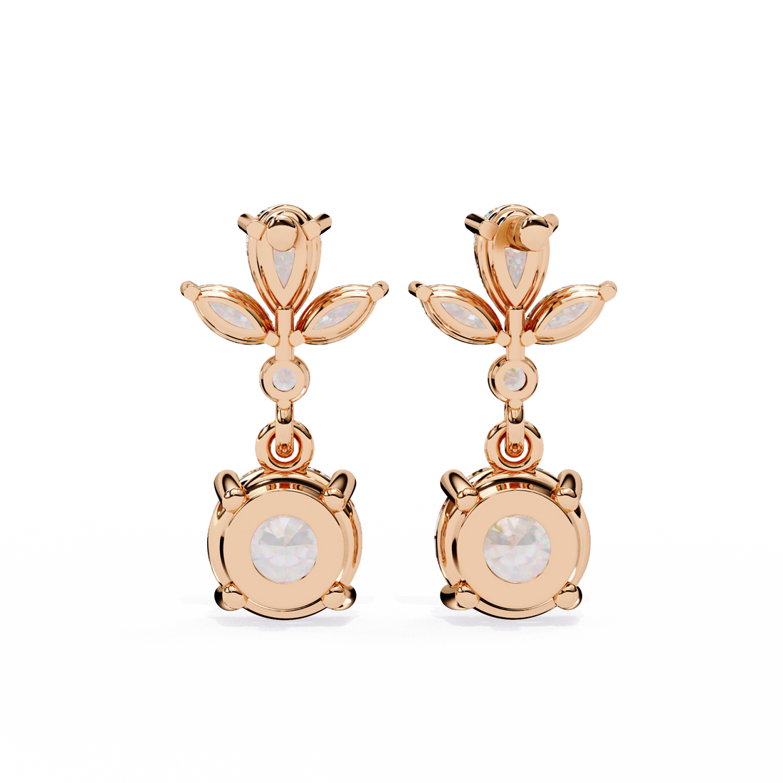 Unique 18K GOLD EARRING WITH LAB-GROWN DIAMOND.