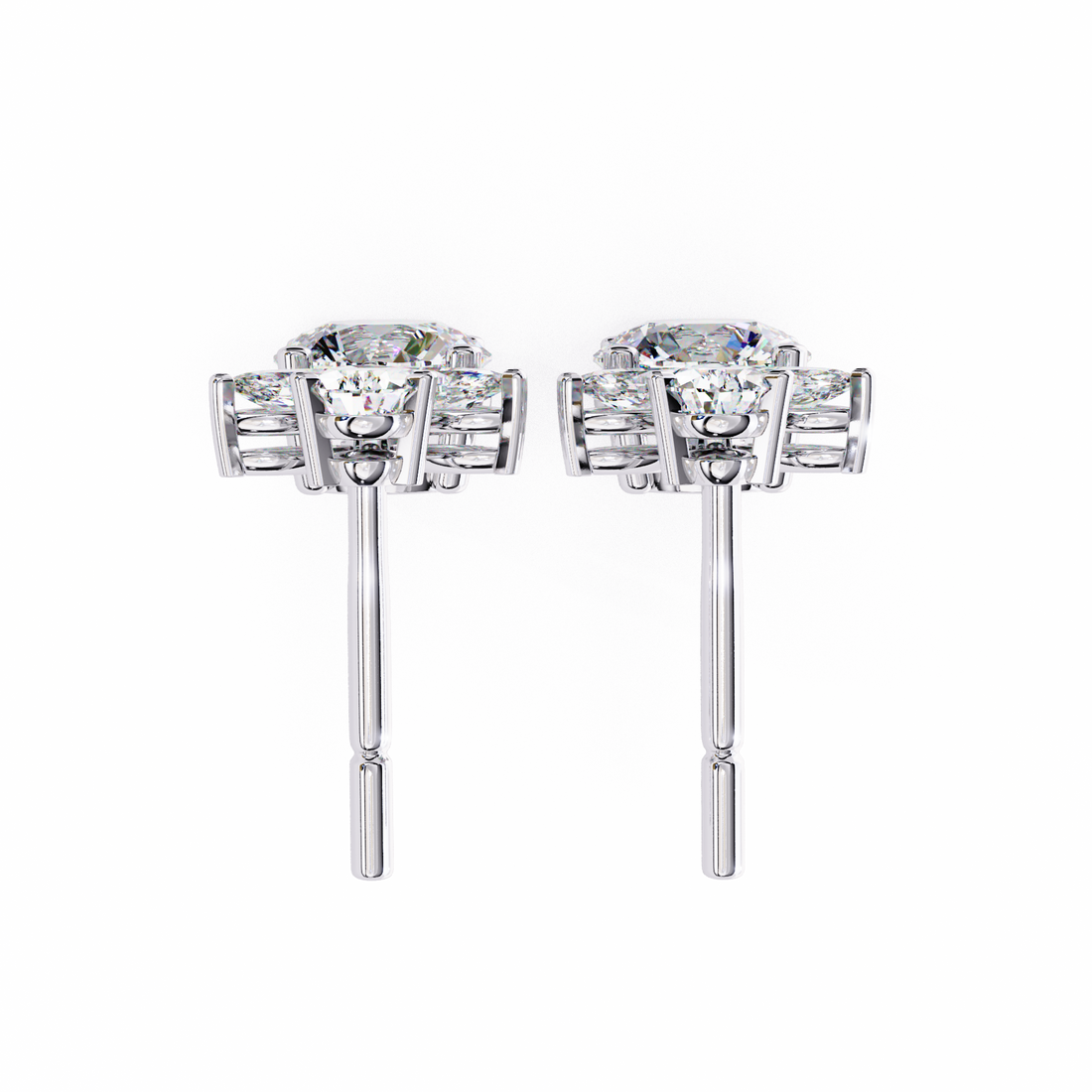 Unique 18K GOLD EARRING WITH LAB-GROWN DIAMOND.