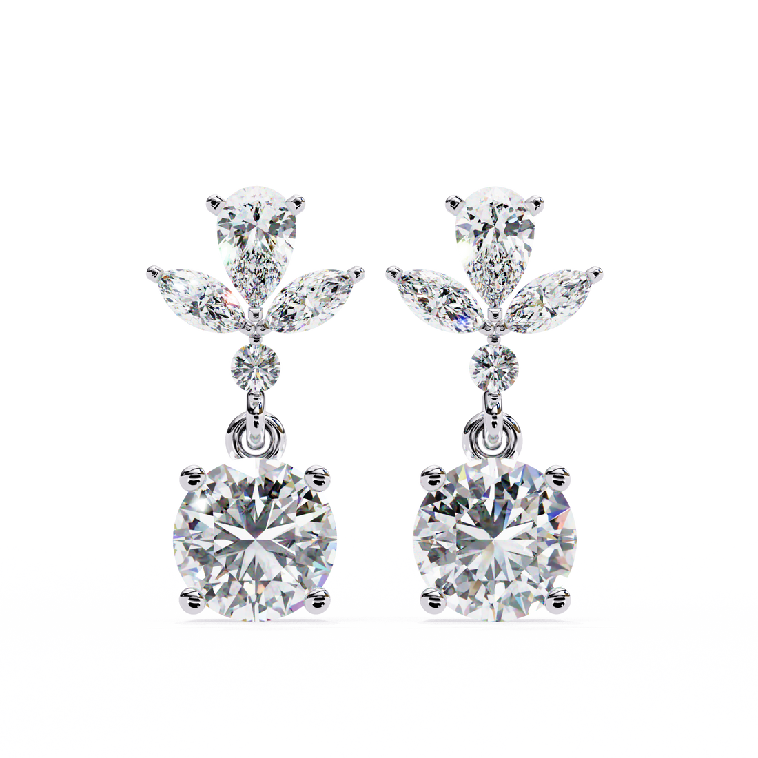 Unique 18K GOLD EARRING WITH LAB-GROWN DIAMOND.
