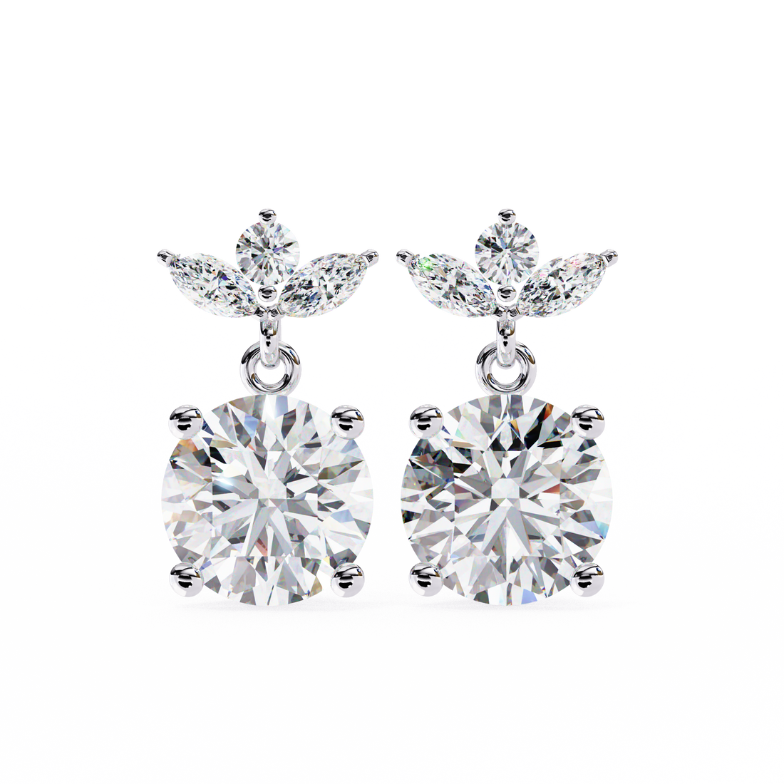 Unique 18K GOLD EARRING WITH LAB-GROWN DIAMOND.