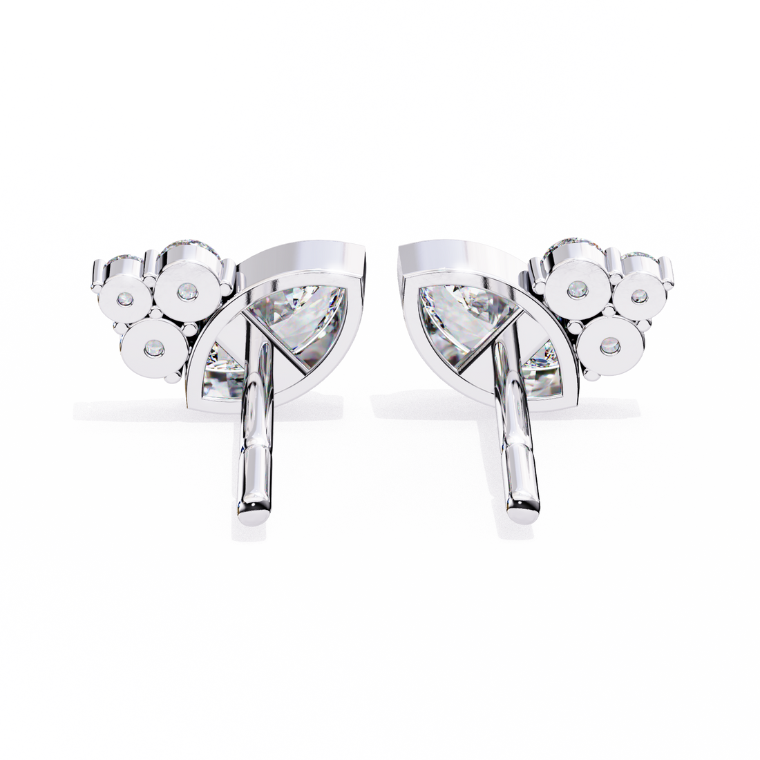 Unique 18K GOLD EARRING WITH LAB-GROWN DIAMOND.