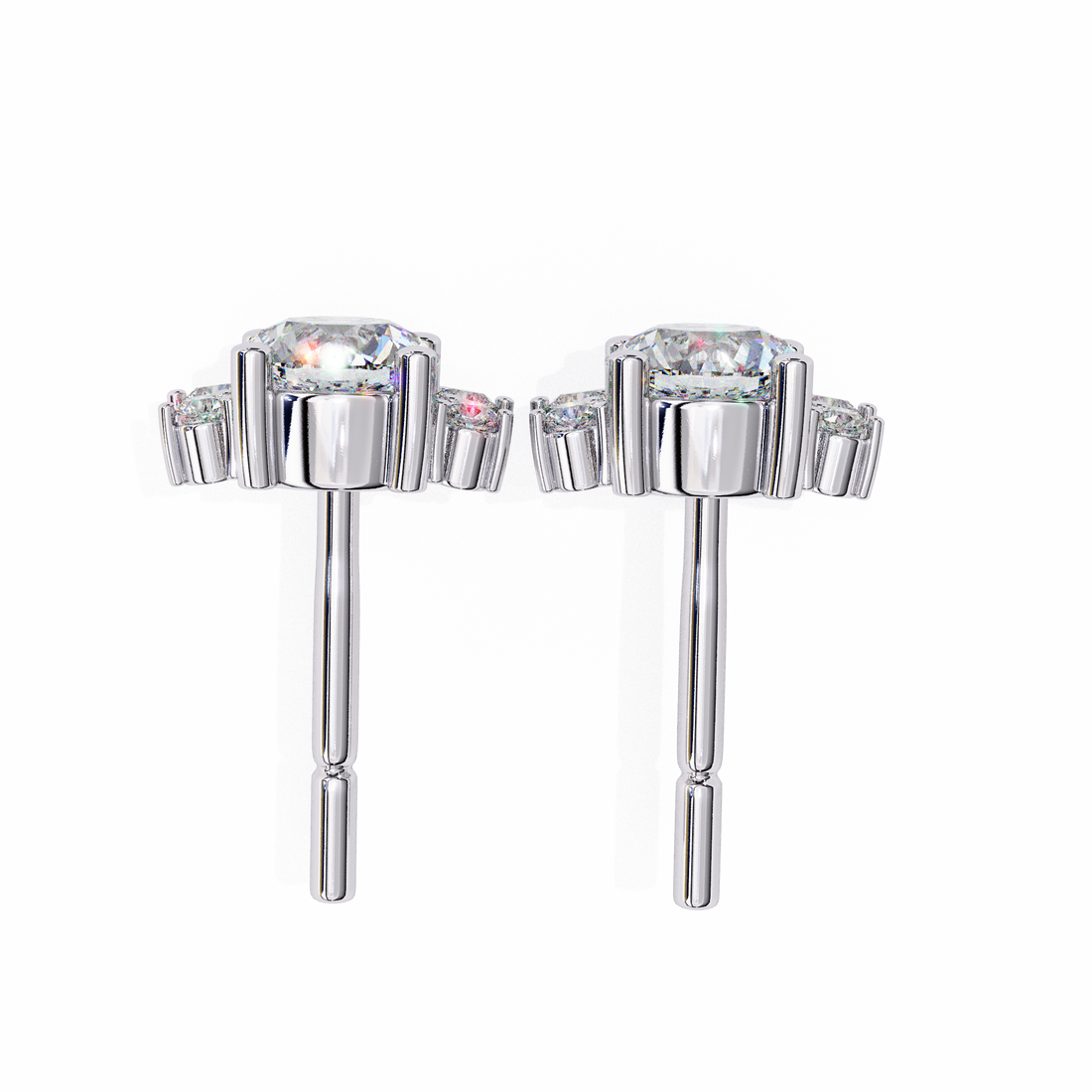 Unique 18K GOLD EARRING WITH LAB-GROWN DIAMOND.