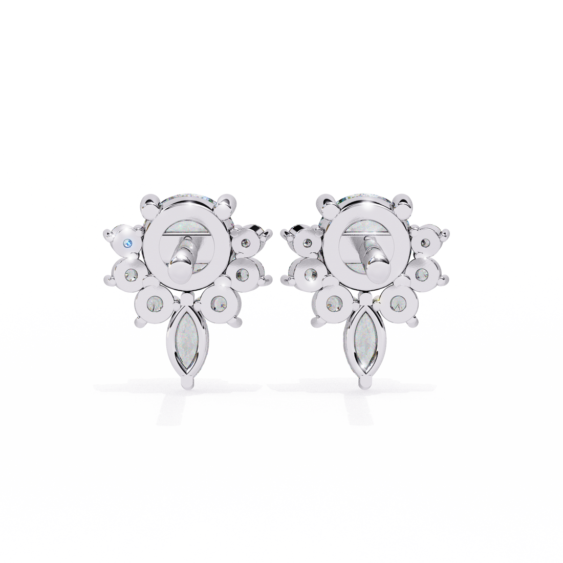 Unique 18K GOLD EARRING WITH LAB-GROWN DIAMOND.