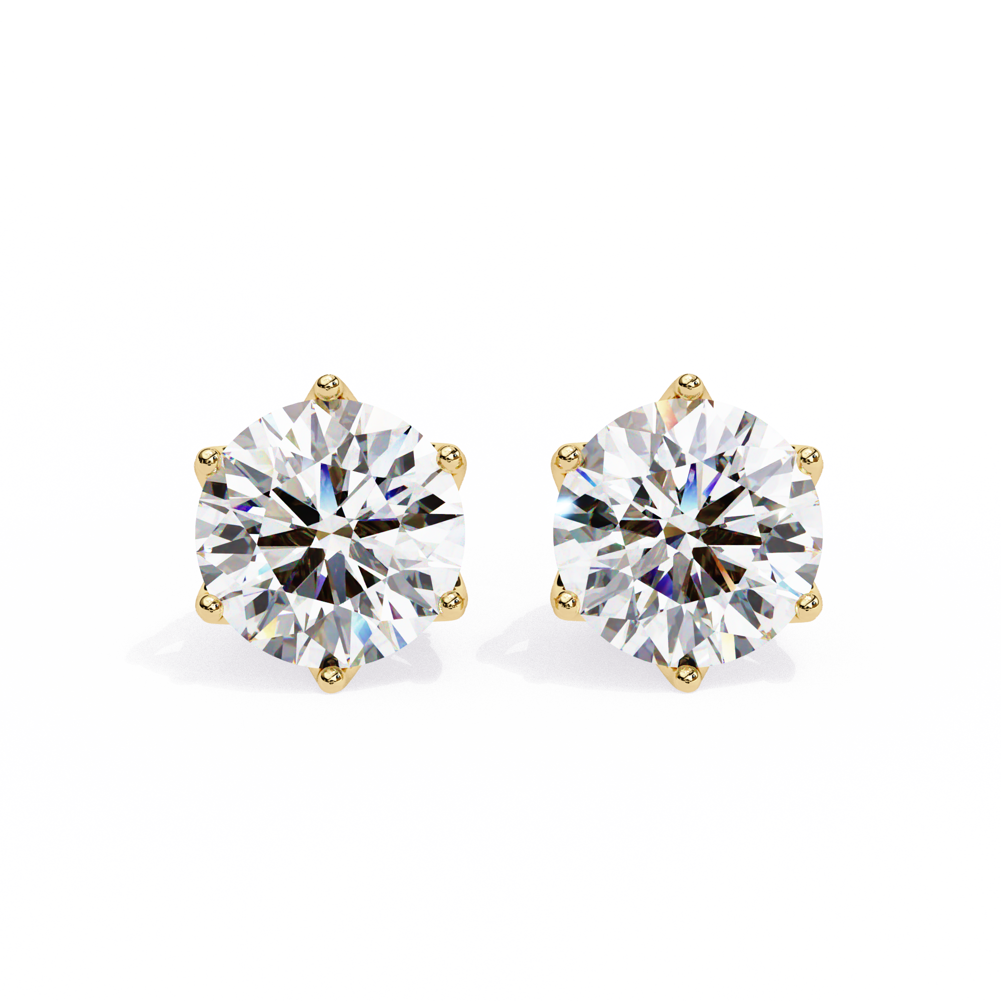 Beautiful 18K GOLD EARRING WITH LAB-GROWN DIAMOND