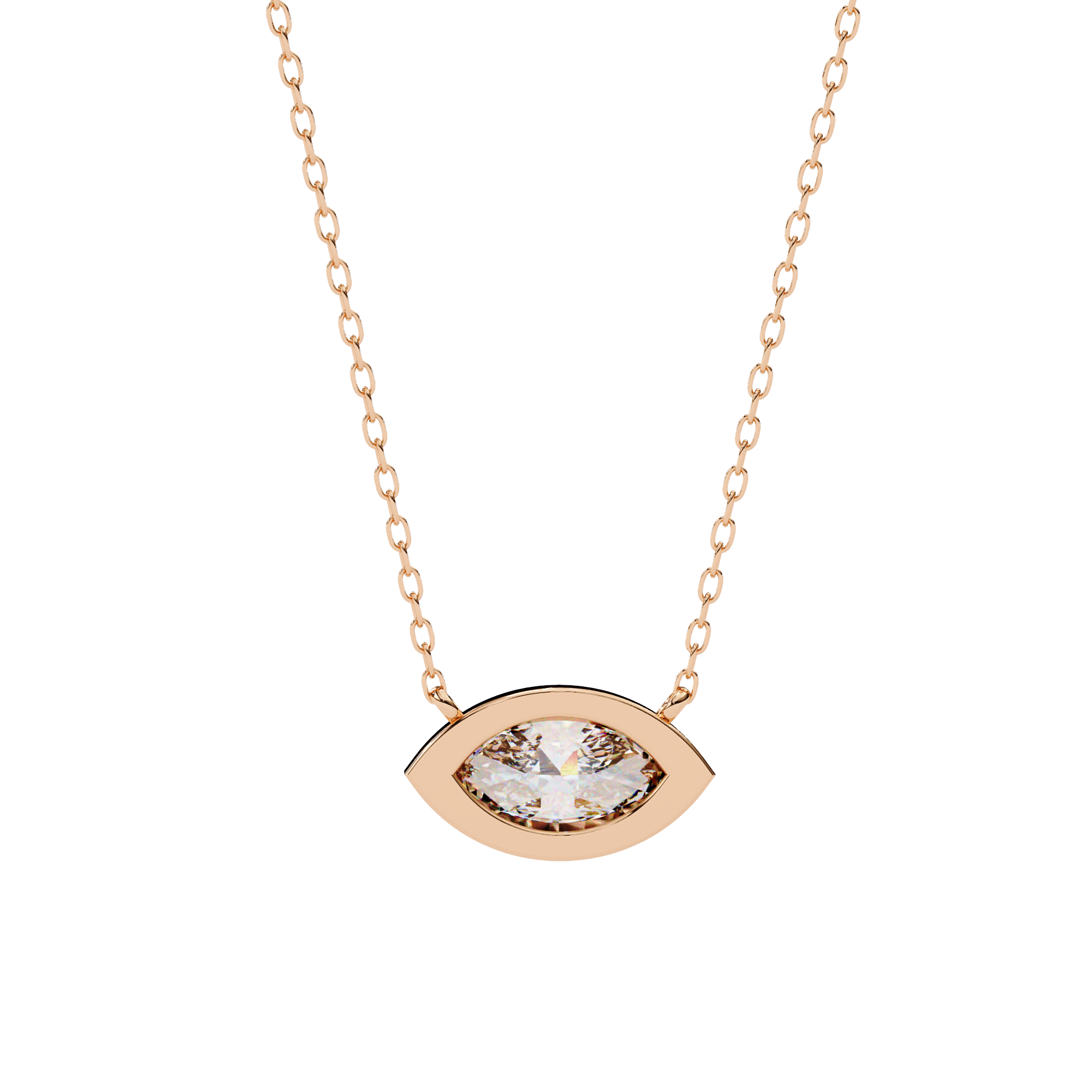 18k Gold  Pendant With Fabulous Lab Grown Diamond