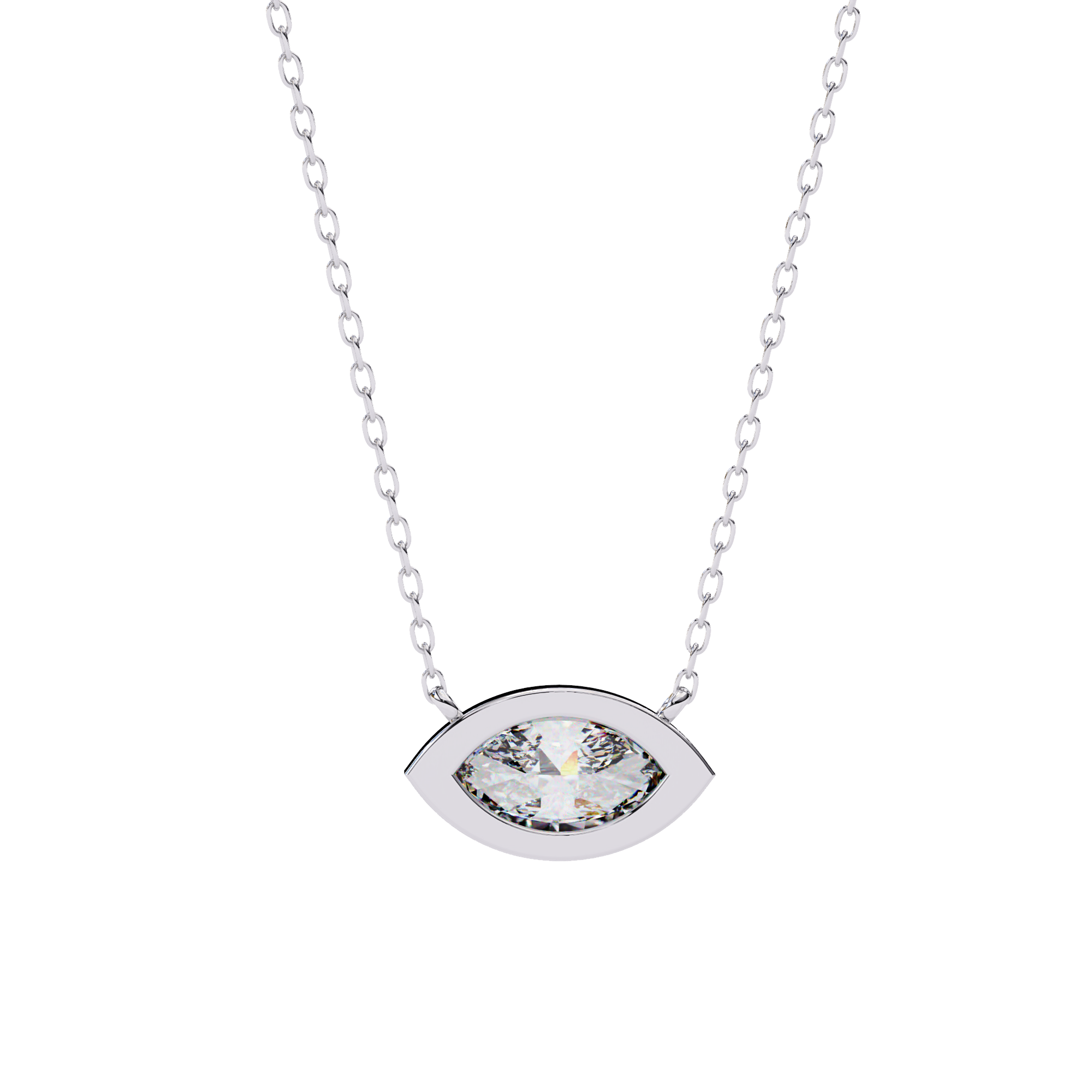 18k Gold  Pendant With Fabulous Lab Grown Diamond