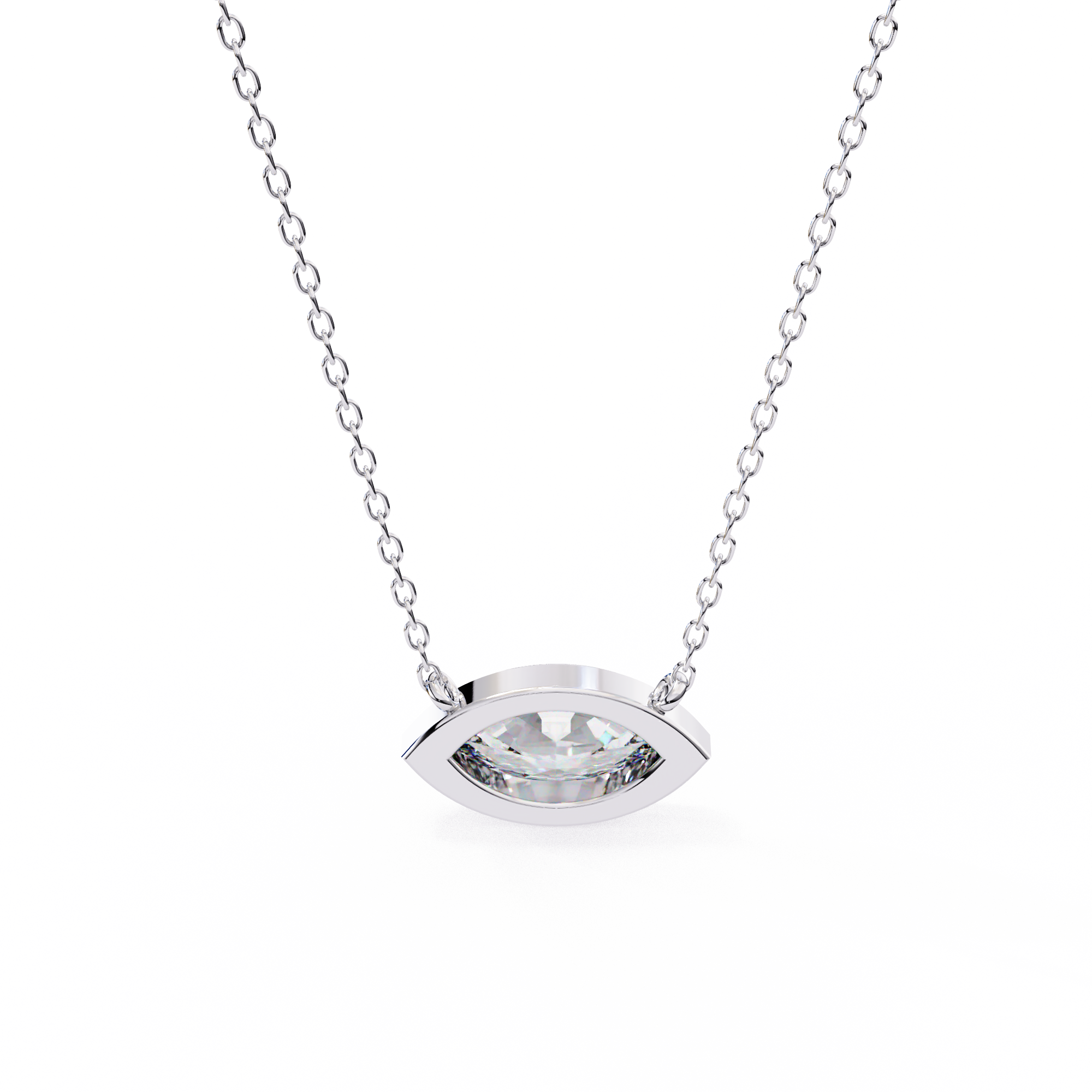 18k Gold  Pendant With Fabulous Lab Grown Diamond