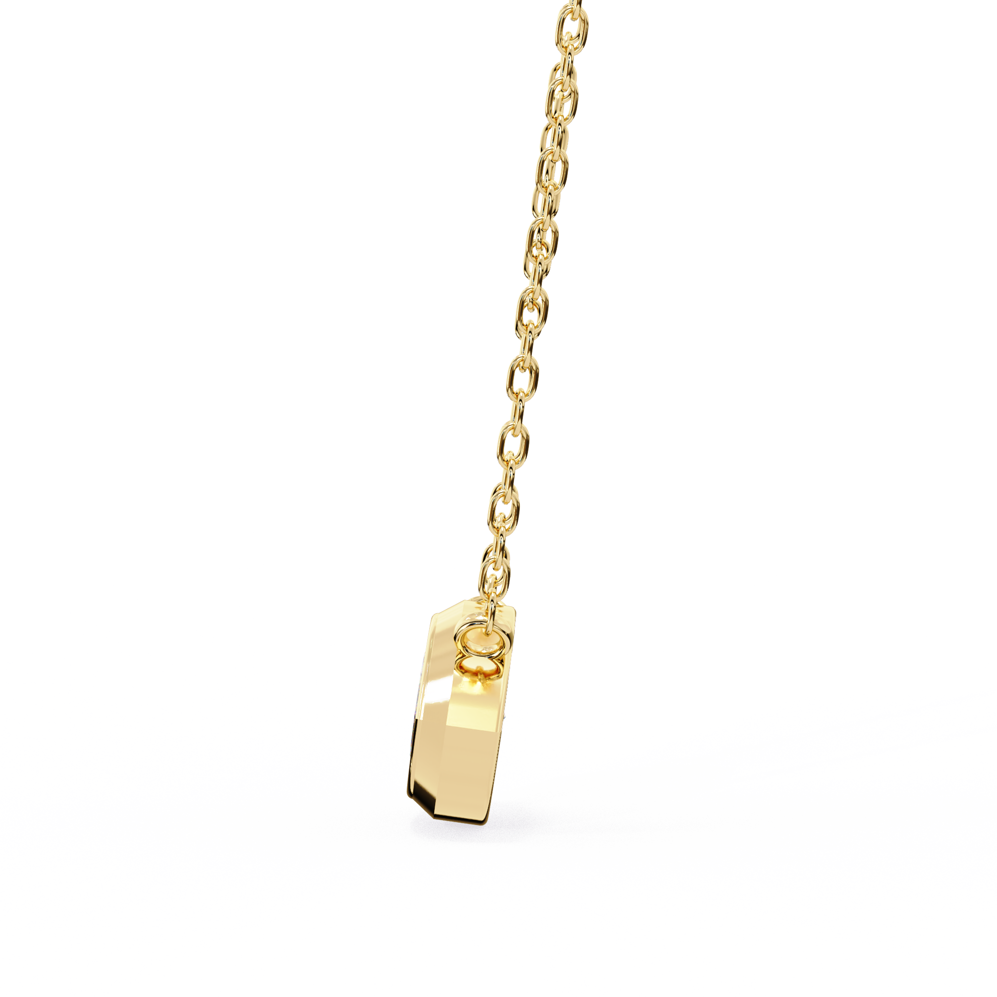 18k Gold  Pendant With Fabulous Lab Grown Diamond