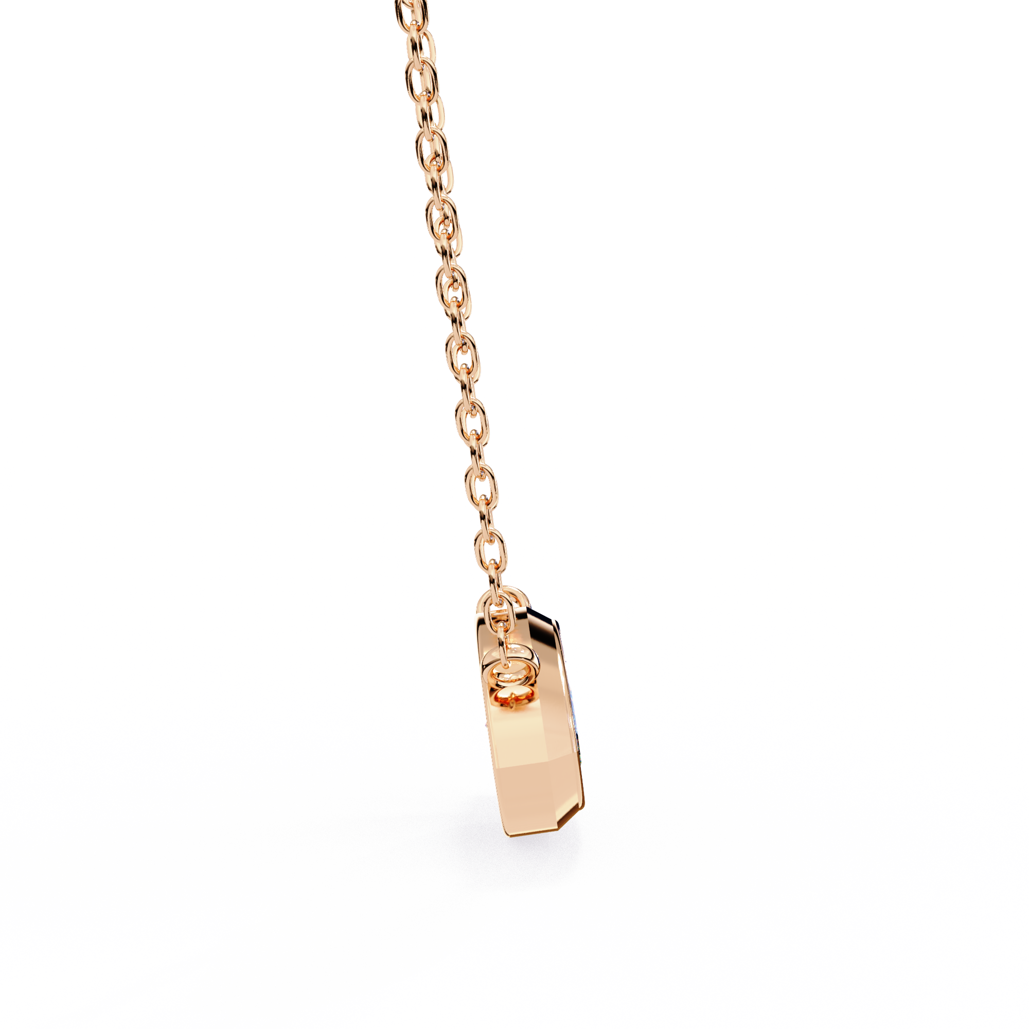 18k Gold  Pendant With Fabulous Lab Grown Diamond