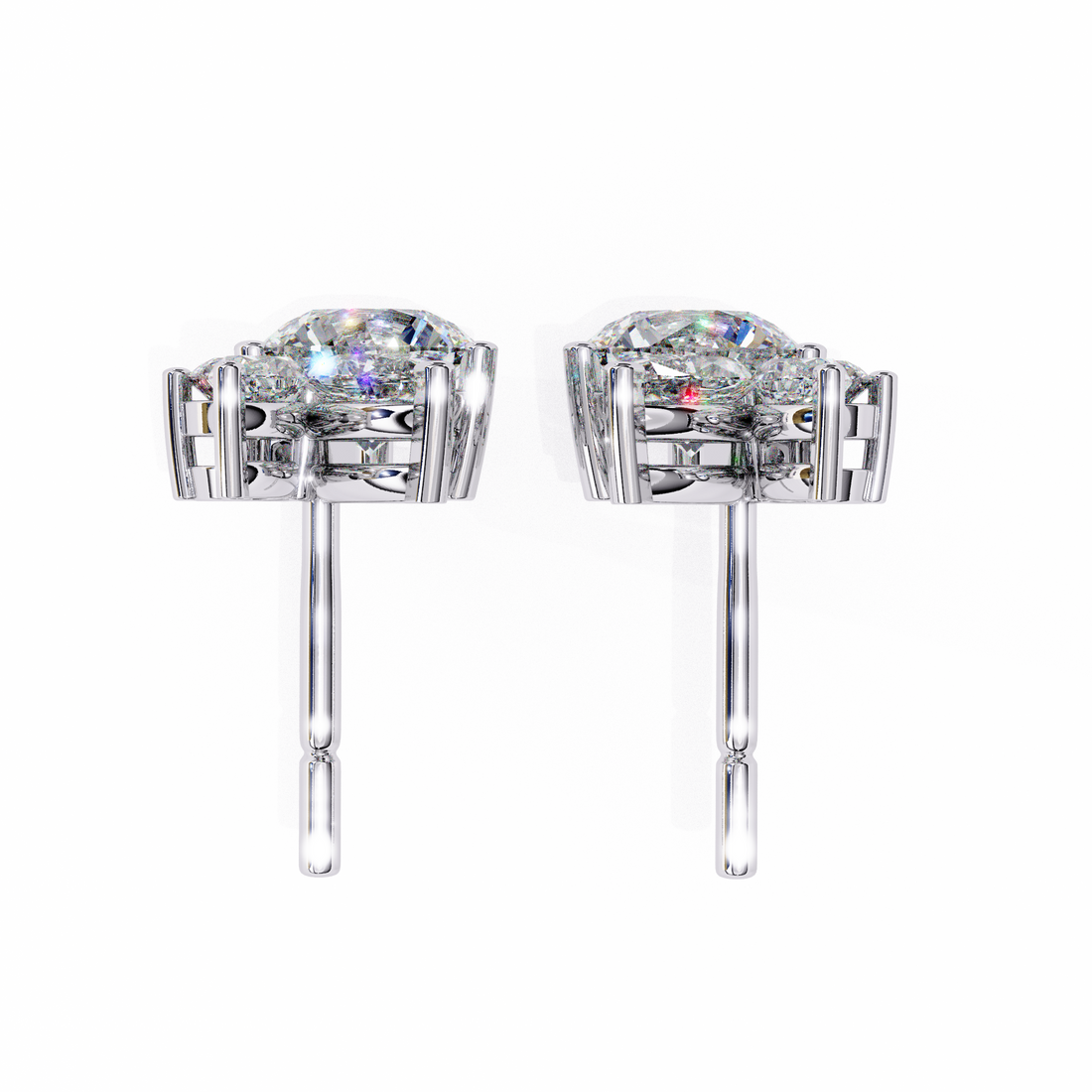 Unique 18K GOLD EARRING WITH LAB-GROWN DIAMOND.