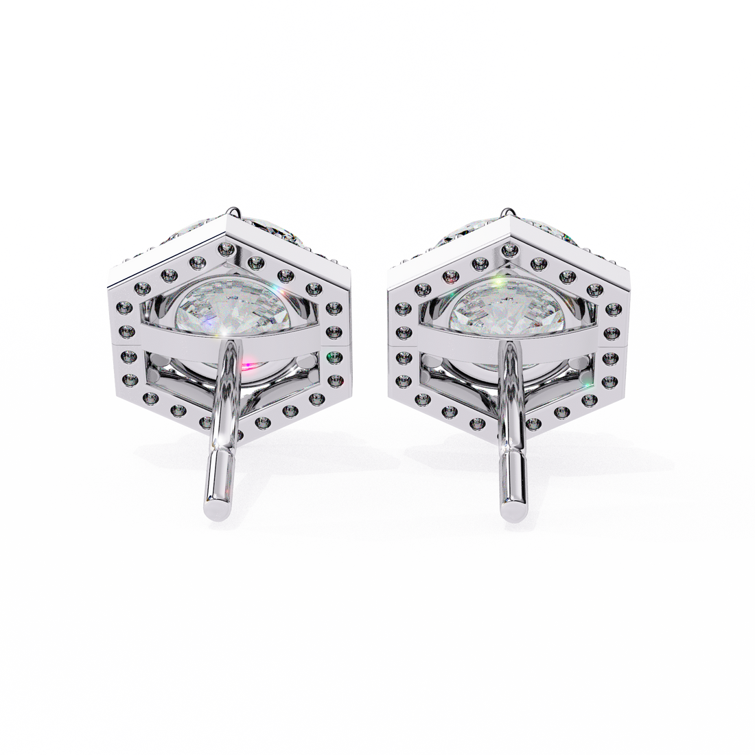 Unique 18K GOLD EARRING WITH LAB-GROWN DIAMOND.