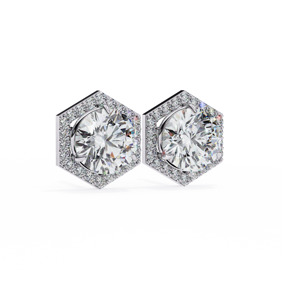 Unique 18K GOLD EARRING WITH LAB-GROWN DIAMOND.