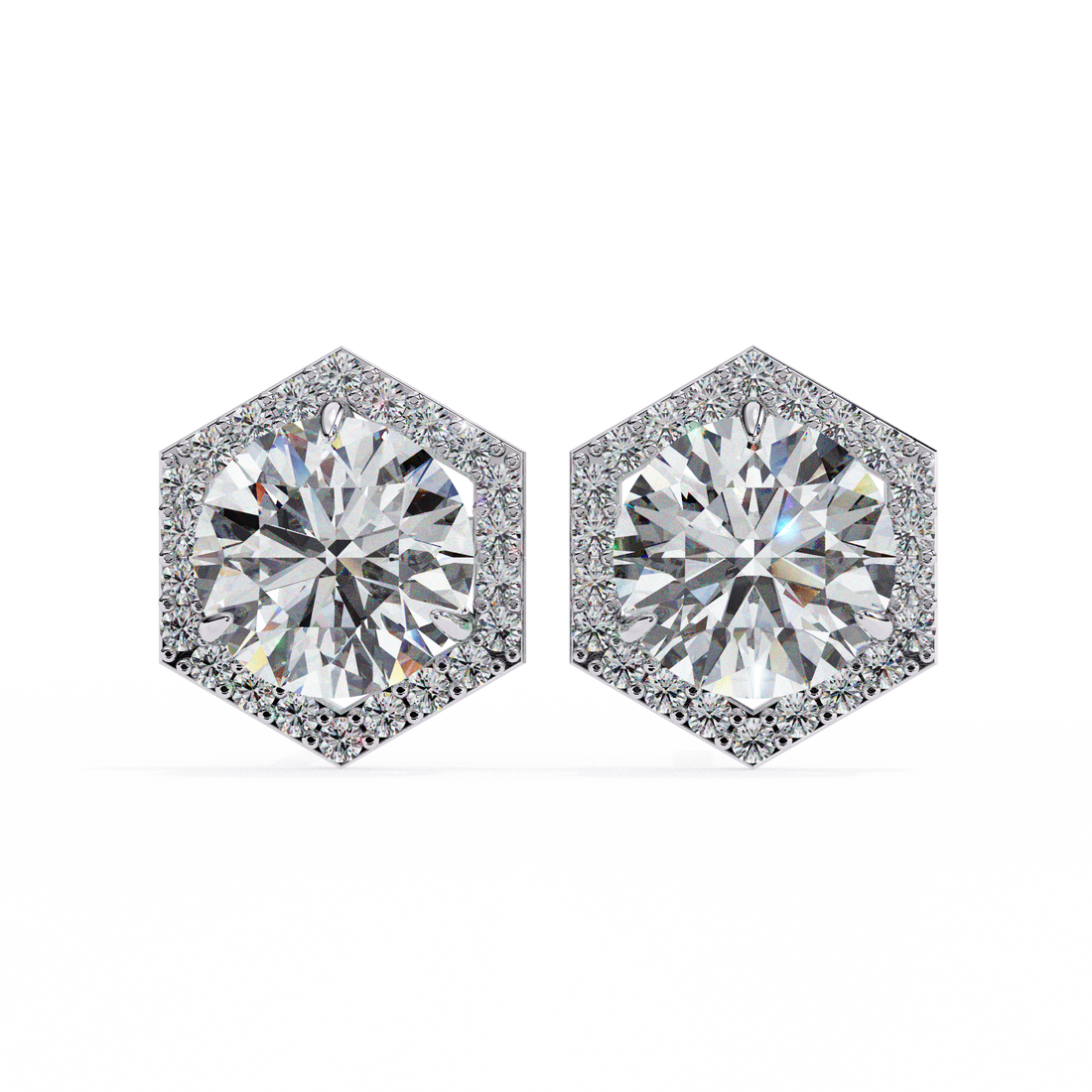 Unique 18K GOLD EARRING WITH LAB-GROWN DIAMOND.