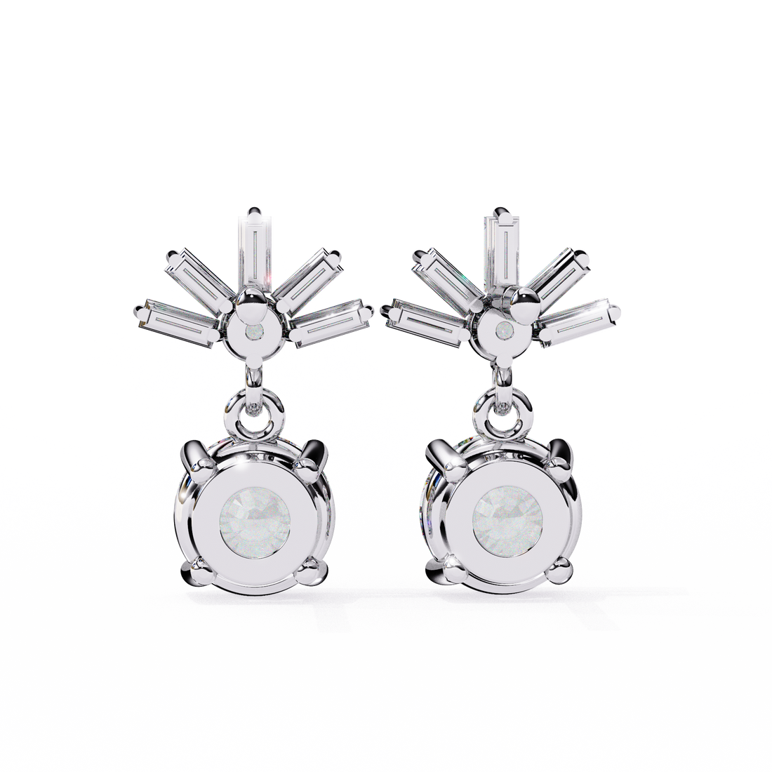 Unique 18K GOLD EARRING WITH LAB-GROWN DIAMOND.