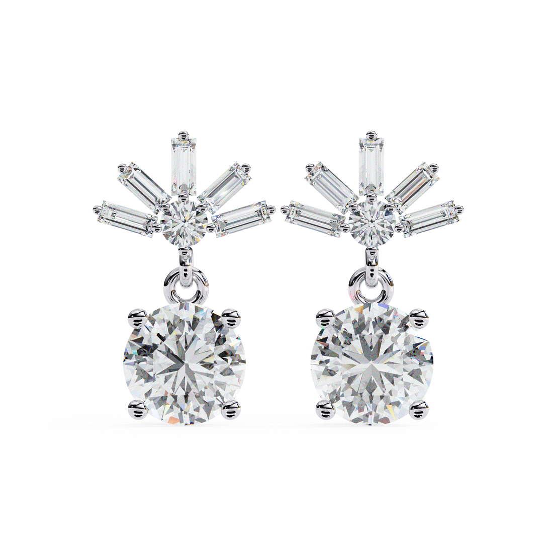 Unique 18K GOLD EARRING WITH LAB-GROWN DIAMOND.
