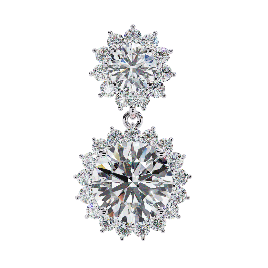 Unique 18K GOLD EARRING WITH LAB-GROWN DIAMOND.