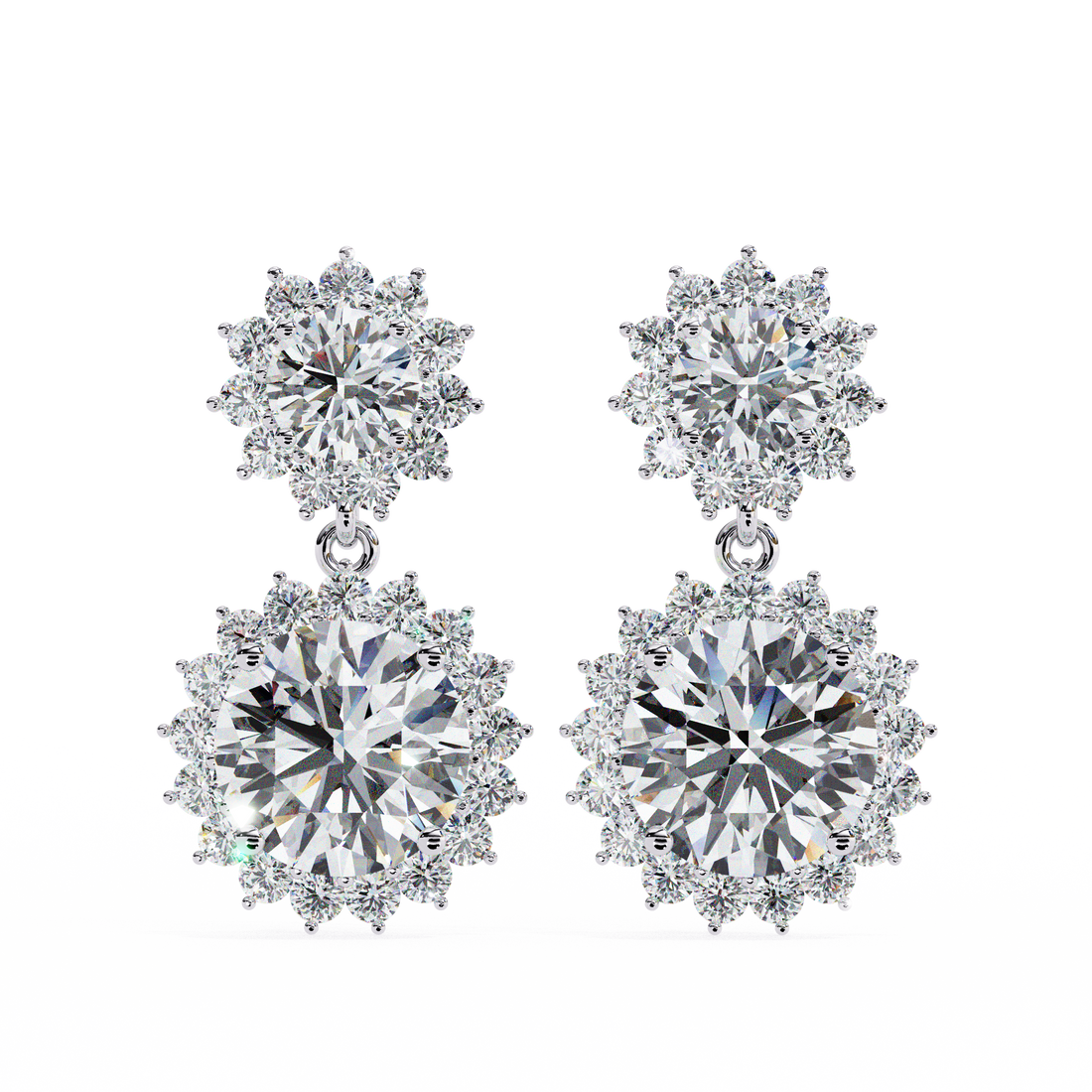 Unique 18K GOLD EARRING WITH LAB-GROWN DIAMOND.