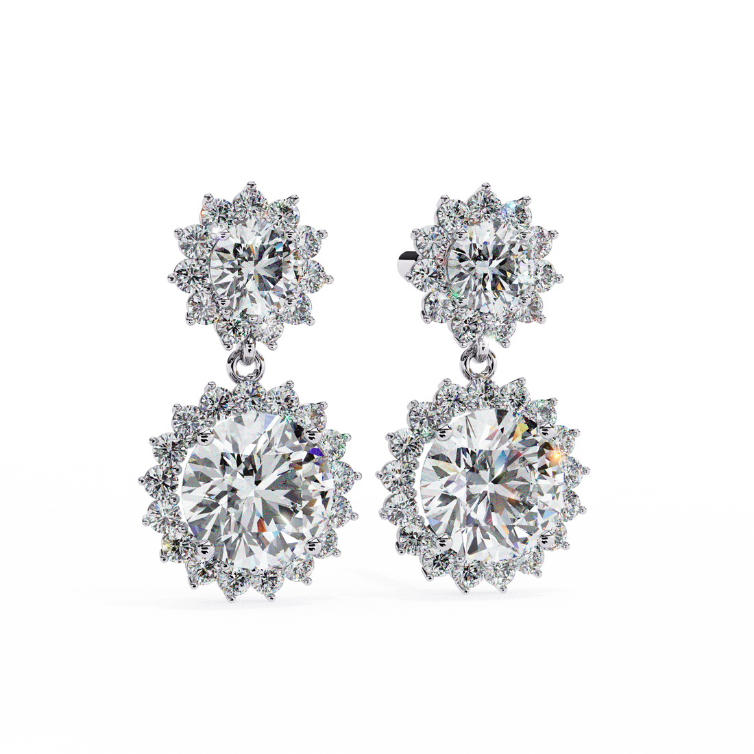 Unique 18K GOLD EARRING WITH LAB-GROWN DIAMOND.