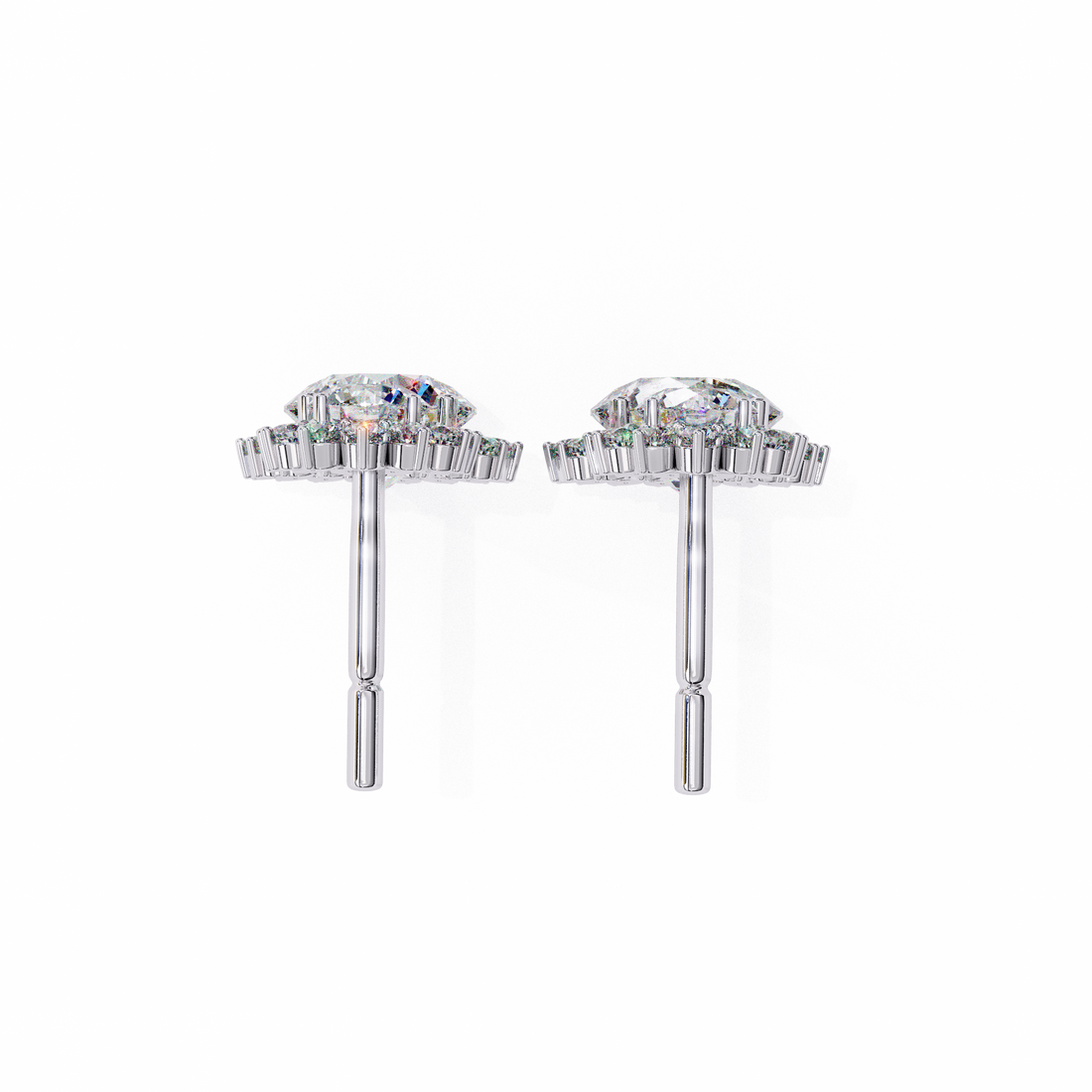 Unique 18K GOLD EARRING WITH LAB-GROWN DIAMOND.