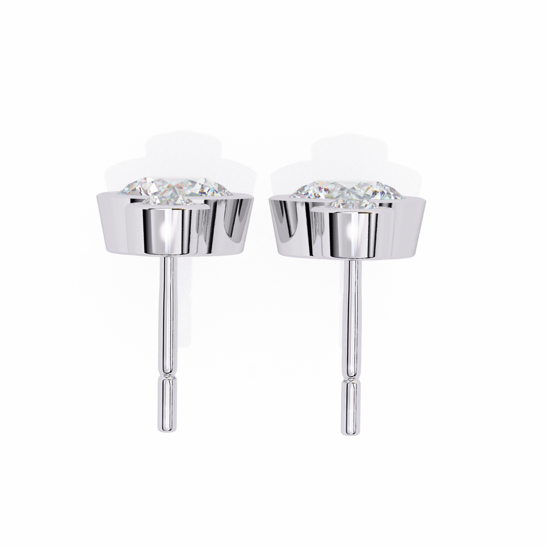 Unique 18K GOLD EARRING WITH LAB-GROWN DIAMOND.