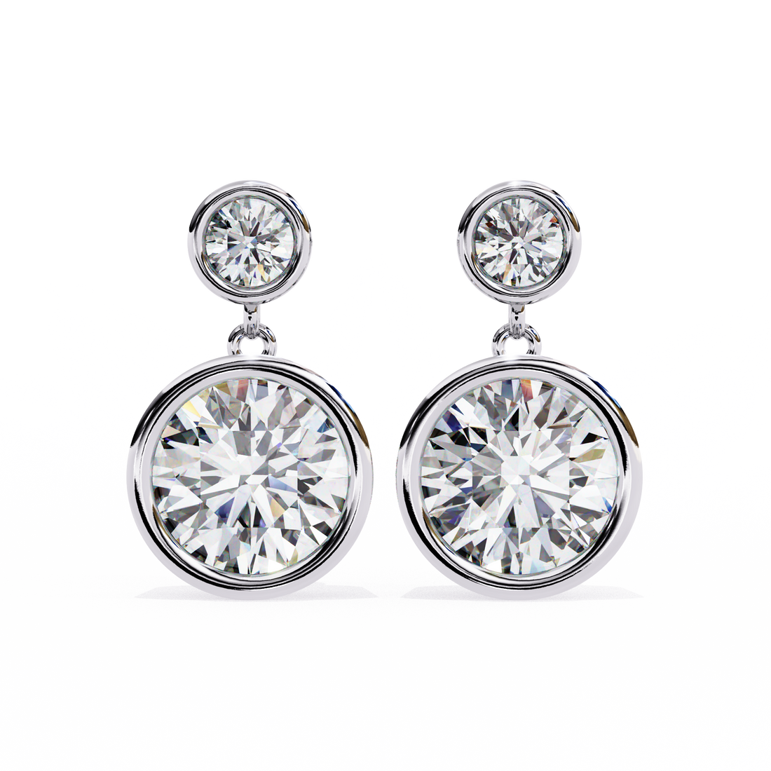 Unique 18K GOLD EARRING WITH LAB-GROWN DIAMOND.