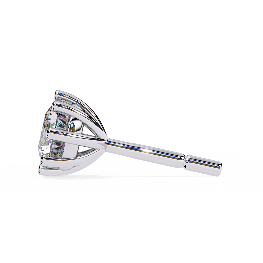 Unique 18K GOLD EARRING WITH LAB-GROWN DIAMOND.