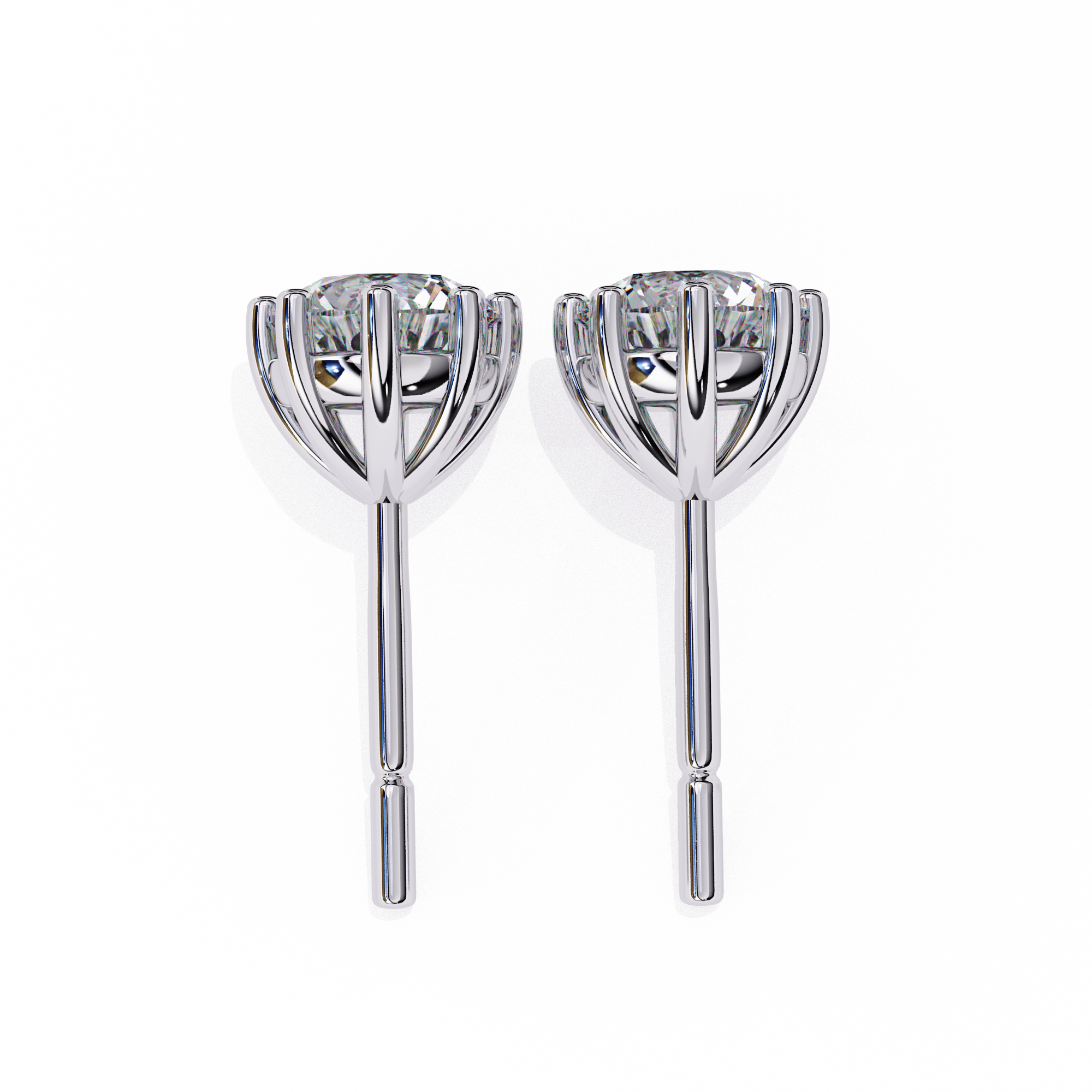 Unique 18K GOLD EARRING WITH LAB-GROWN DIAMOND.