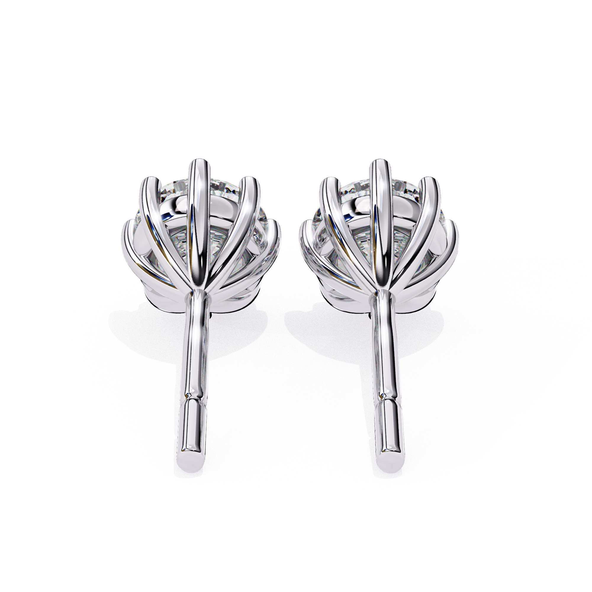 Unique 18K GOLD EARRING WITH LAB-GROWN DIAMOND.