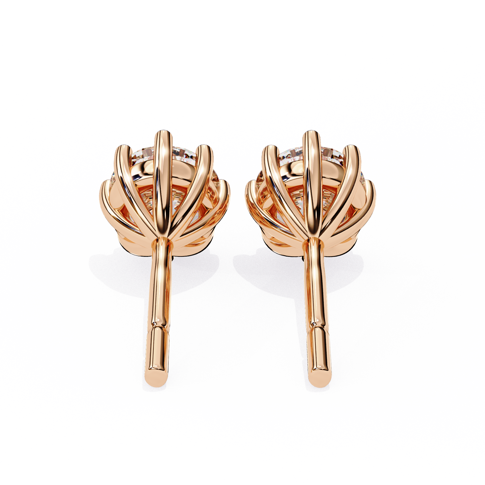 Unique 18K GOLD EARRING WITH LAB-GROWN DIAMOND.