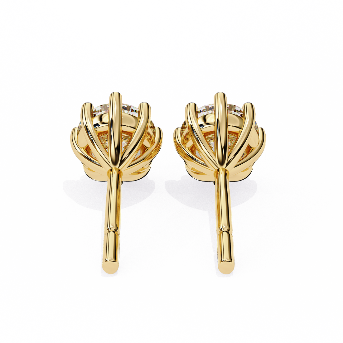 Unique 18K GOLD EARRING WITH LAB-GROWN DIAMOND.