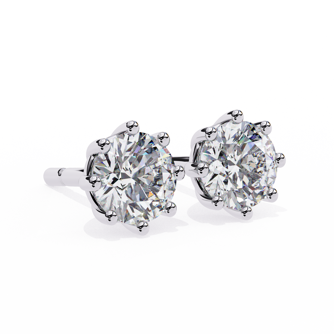 Unique 18K GOLD EARRING WITH LAB-GROWN DIAMOND.