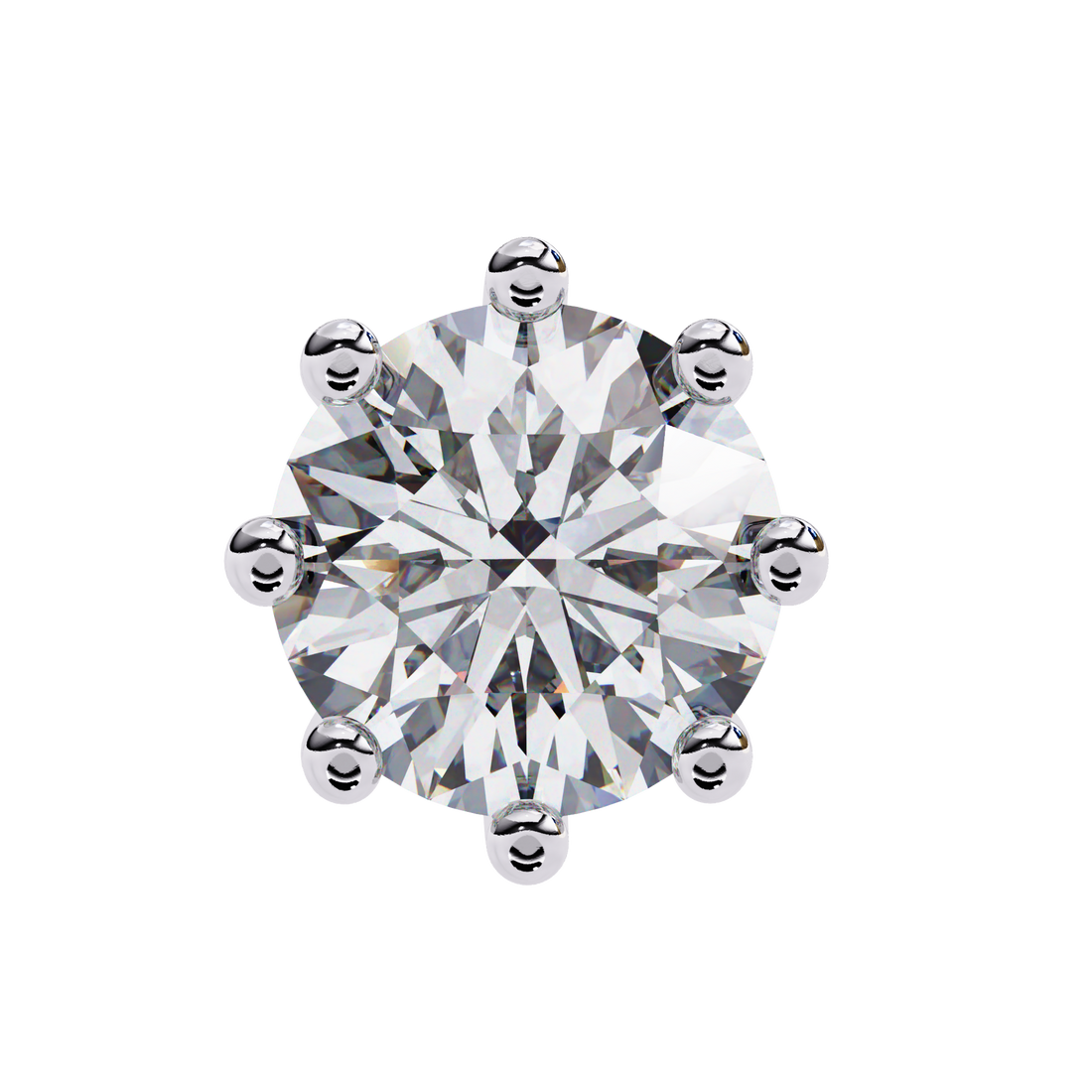 Unique 18K GOLD EARRING WITH LAB-GROWN DIAMOND.