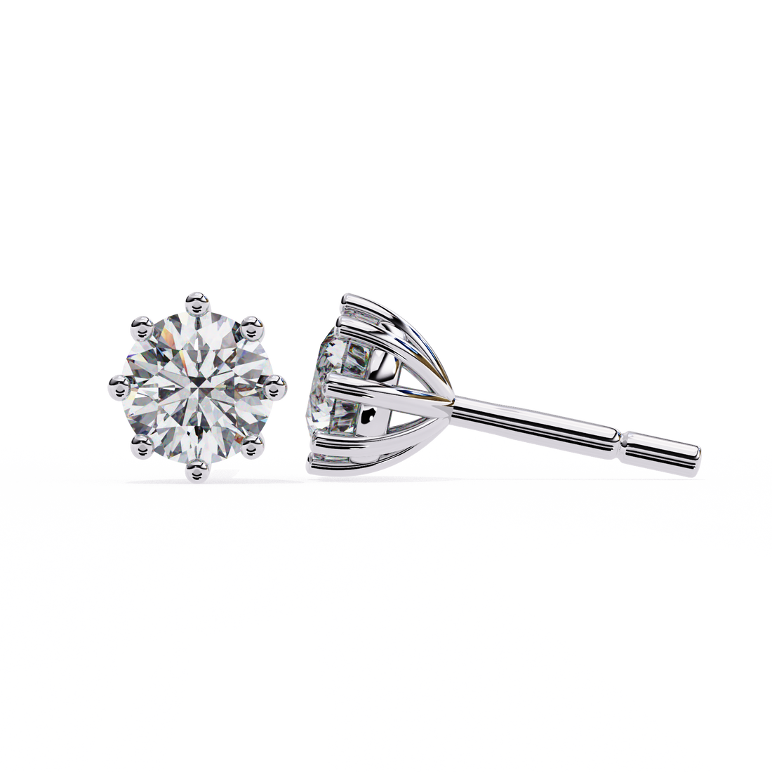 Unique 18K GOLD EARRING WITH LAB-GROWN DIAMOND.