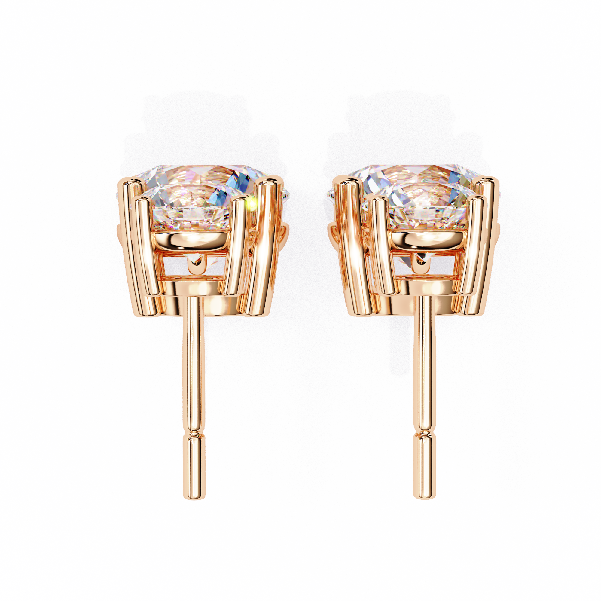 Beautiful 18K GOLD EARRING WITH LAB-GROWN DIAMOND