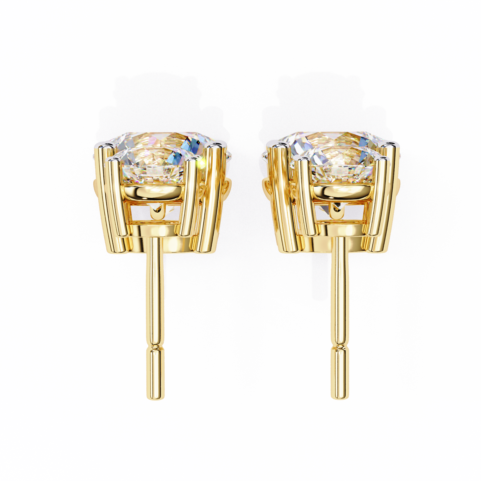 Beautiful 18K GOLD EARRING WITH LAB-GROWN DIAMOND