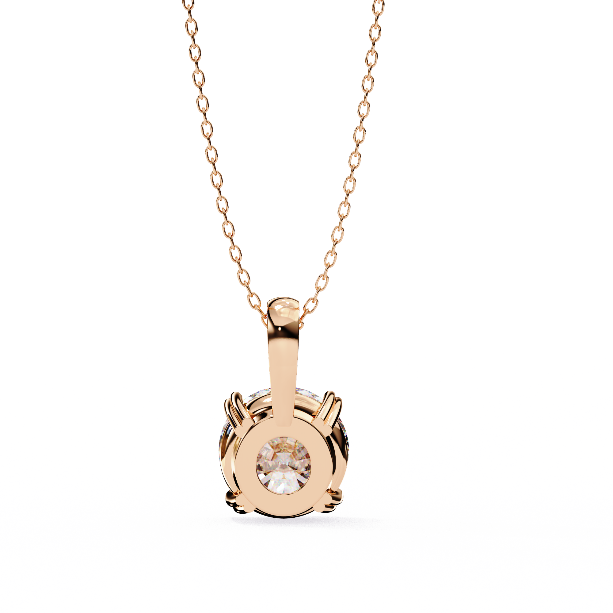 18k Gold Beautiful Pendant With Fabulous Lab Grown Diamond