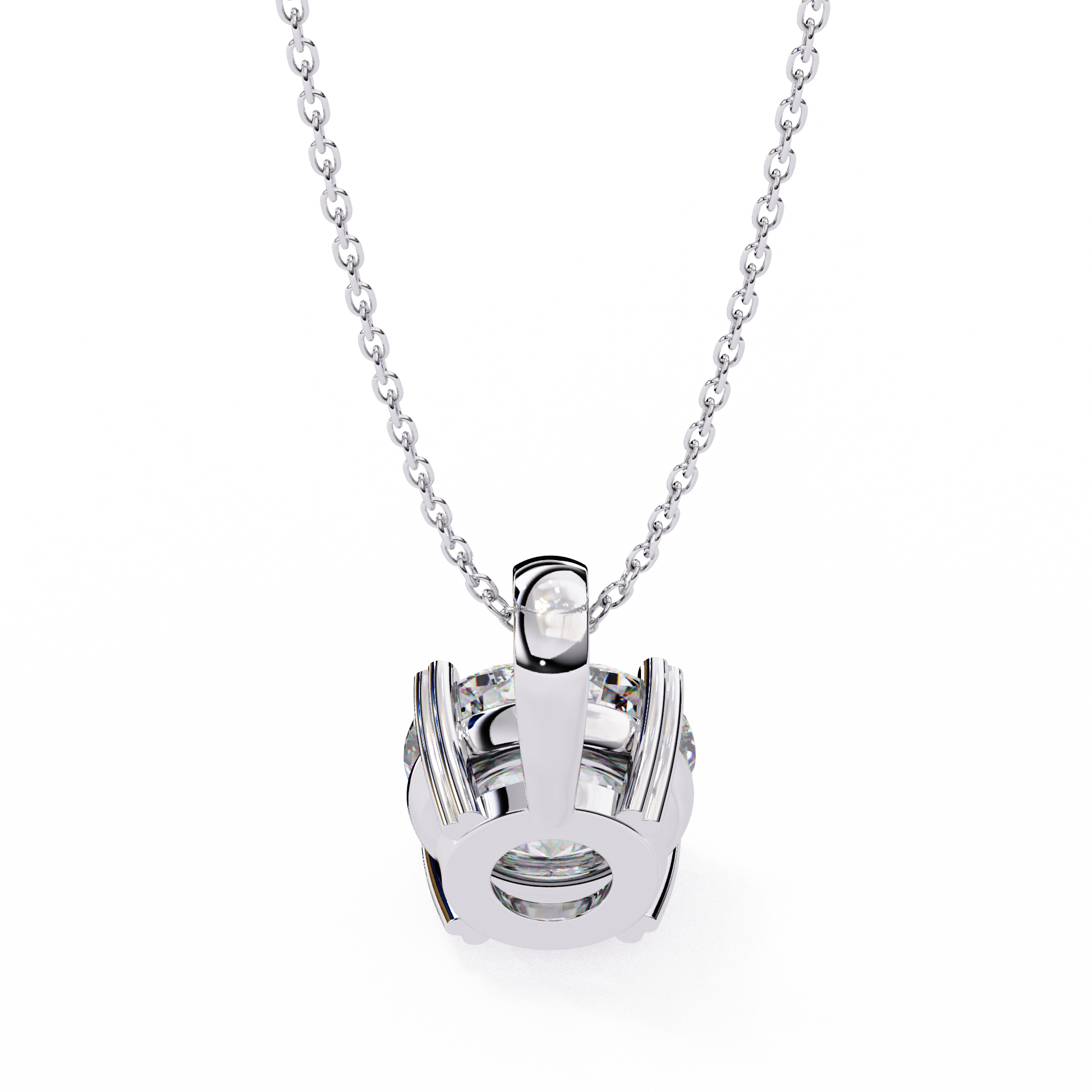 18k Gold Beautiful Pendant With Fabulous Lab Grown Diamond