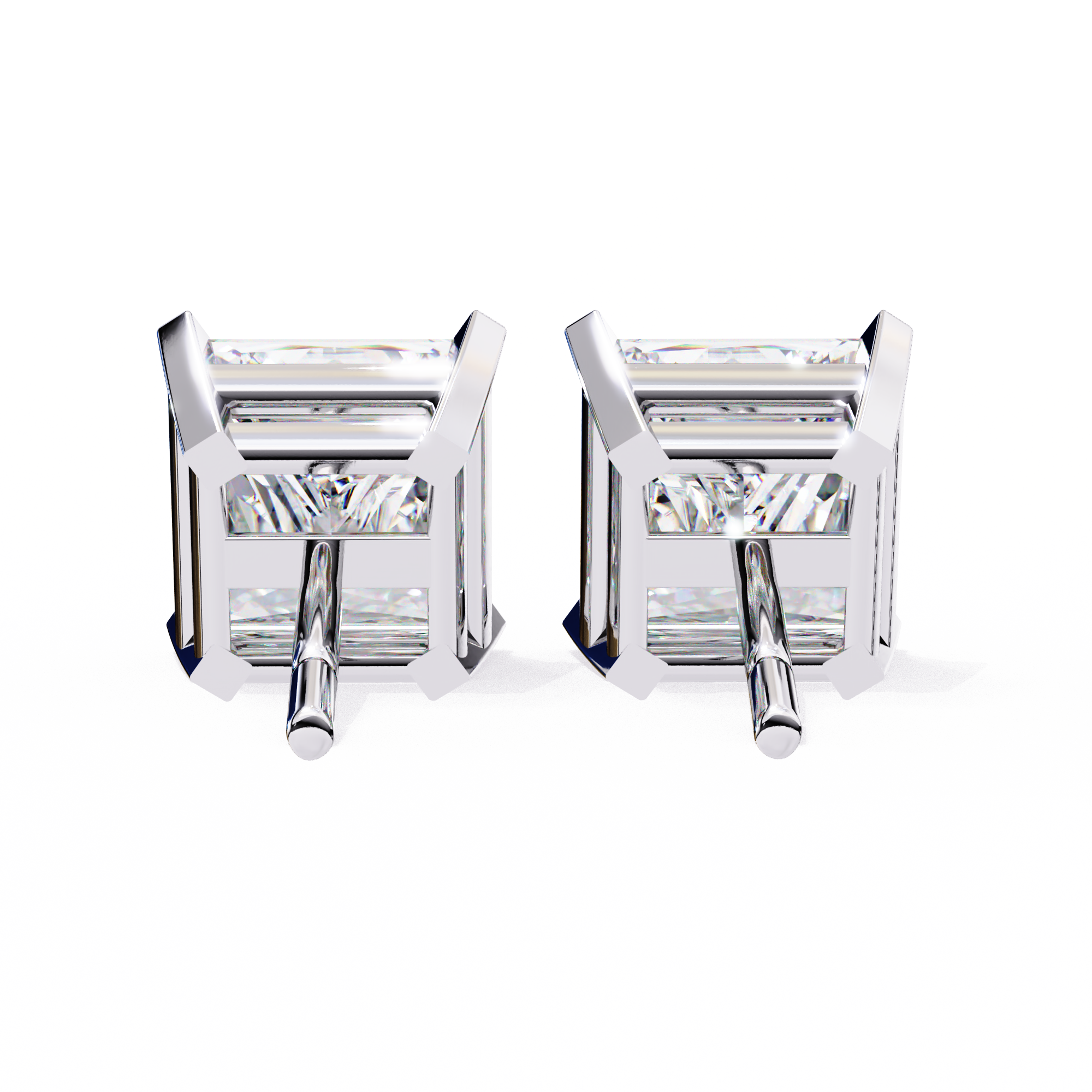 Beautiful 18K GOLD EARRING WITH LAB-GROWN DIAMOND.