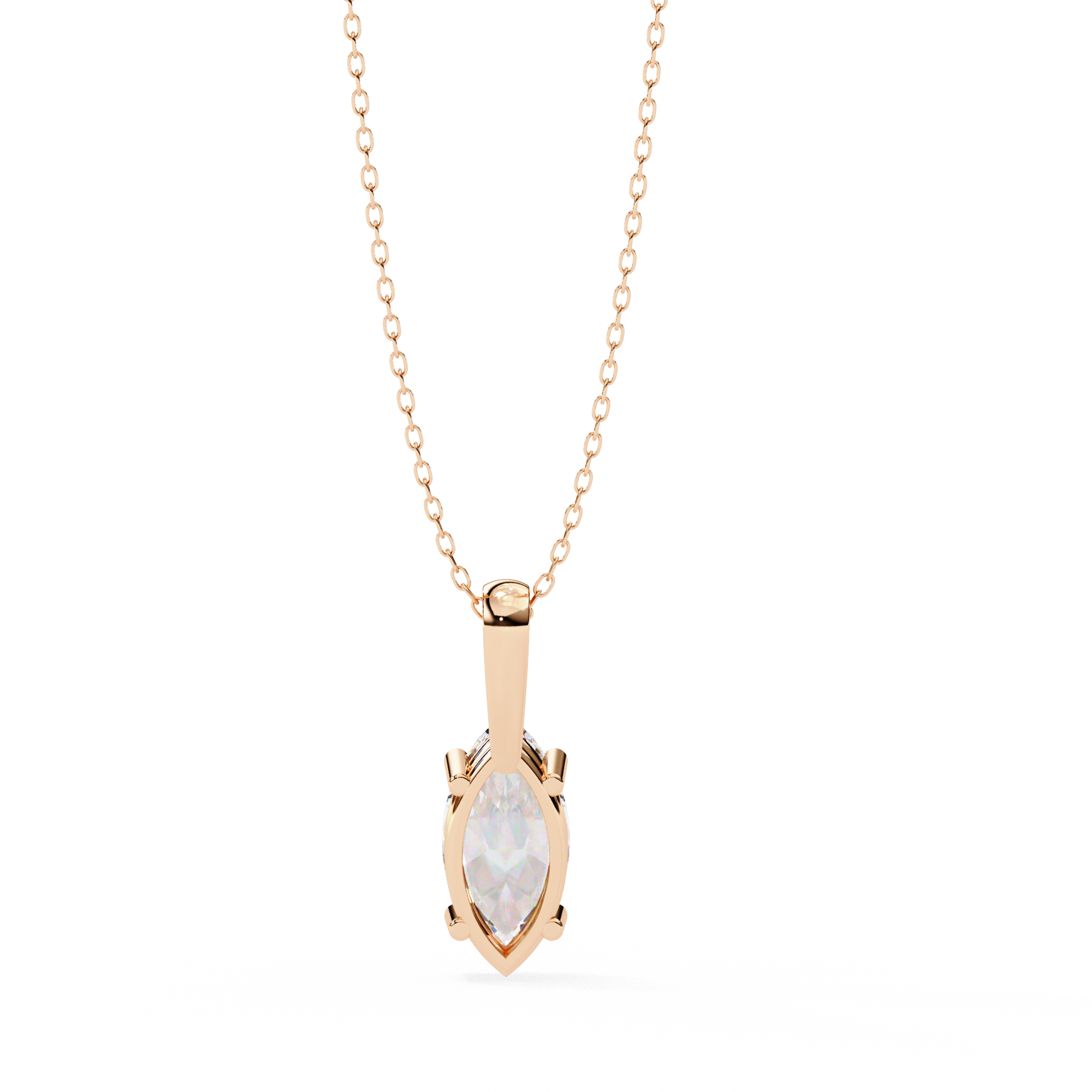 18k Gold  Pendant With Fabulous Lab Grown Diamond