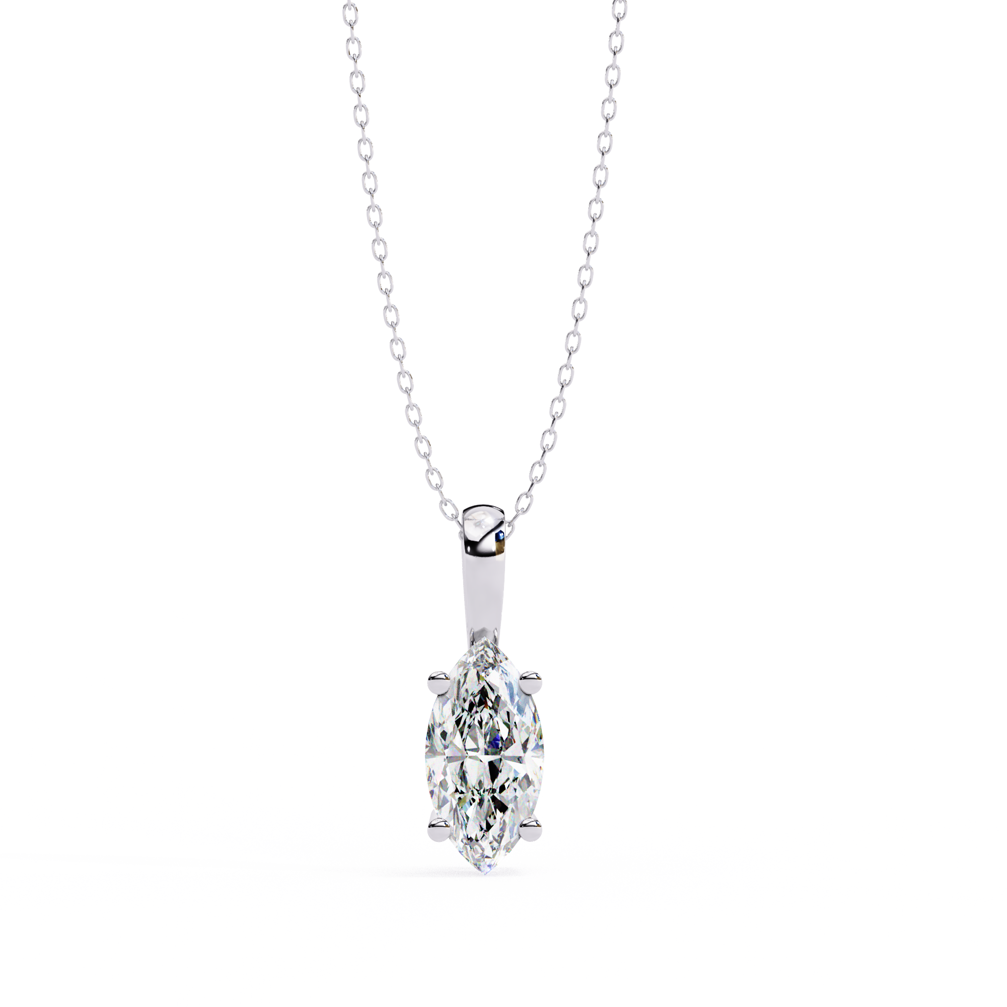 18k Gold  Pendant With Fabulous Lab Grown Diamond